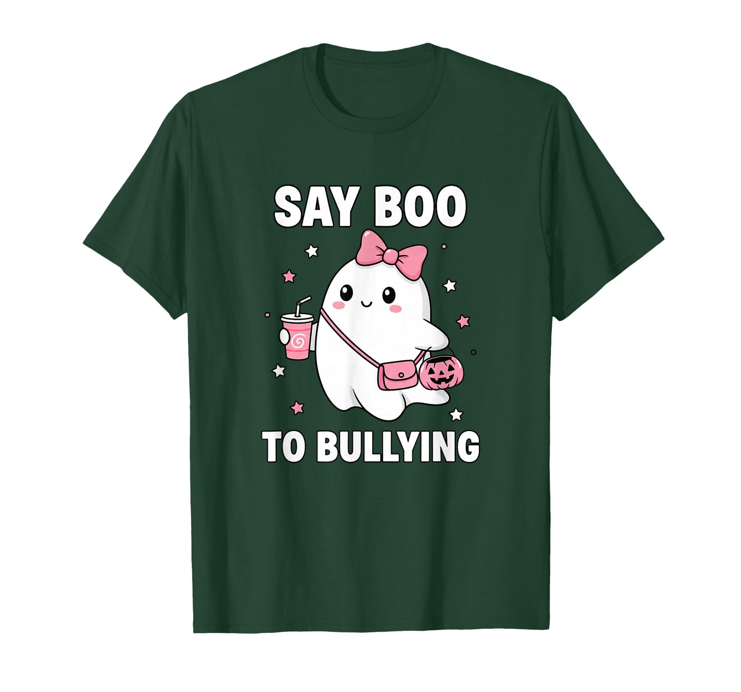 Halloween Say Boo to Bullying Cute Ghost Bullying Unity T-Shirt