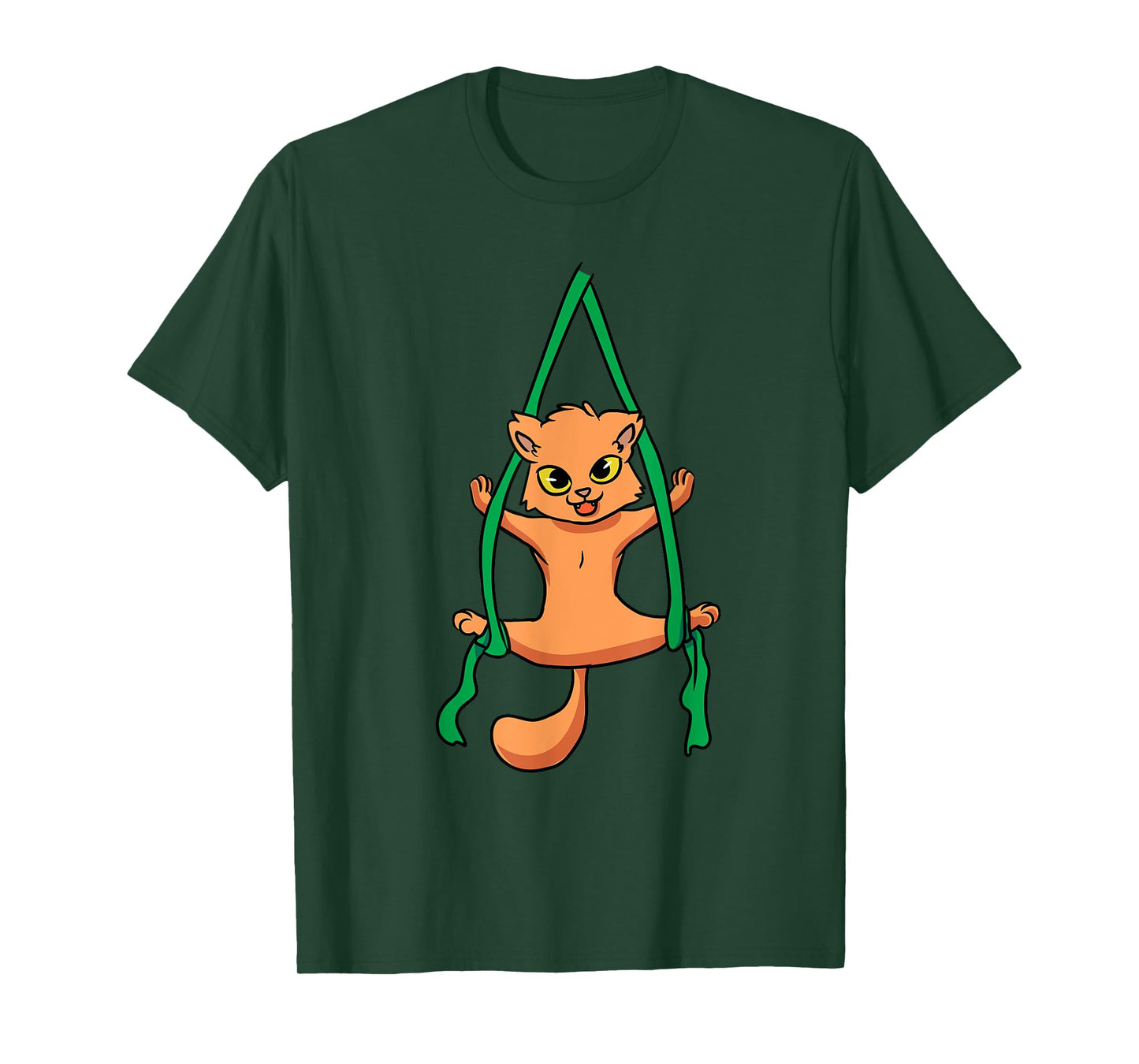 Aerial Silk Dancer Acrobat Funny Cat Aerialist Men Women Girls Kids T-Shirt