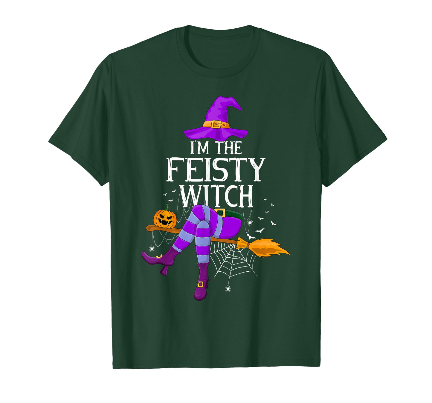 Matching Family Costume I'm The Feisty Witch Halloween T-Shirt