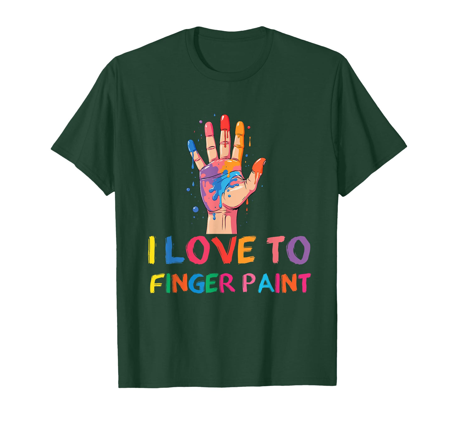 I Heart Love To Finger Paint I'm Paint Finger Painting T-Shirt