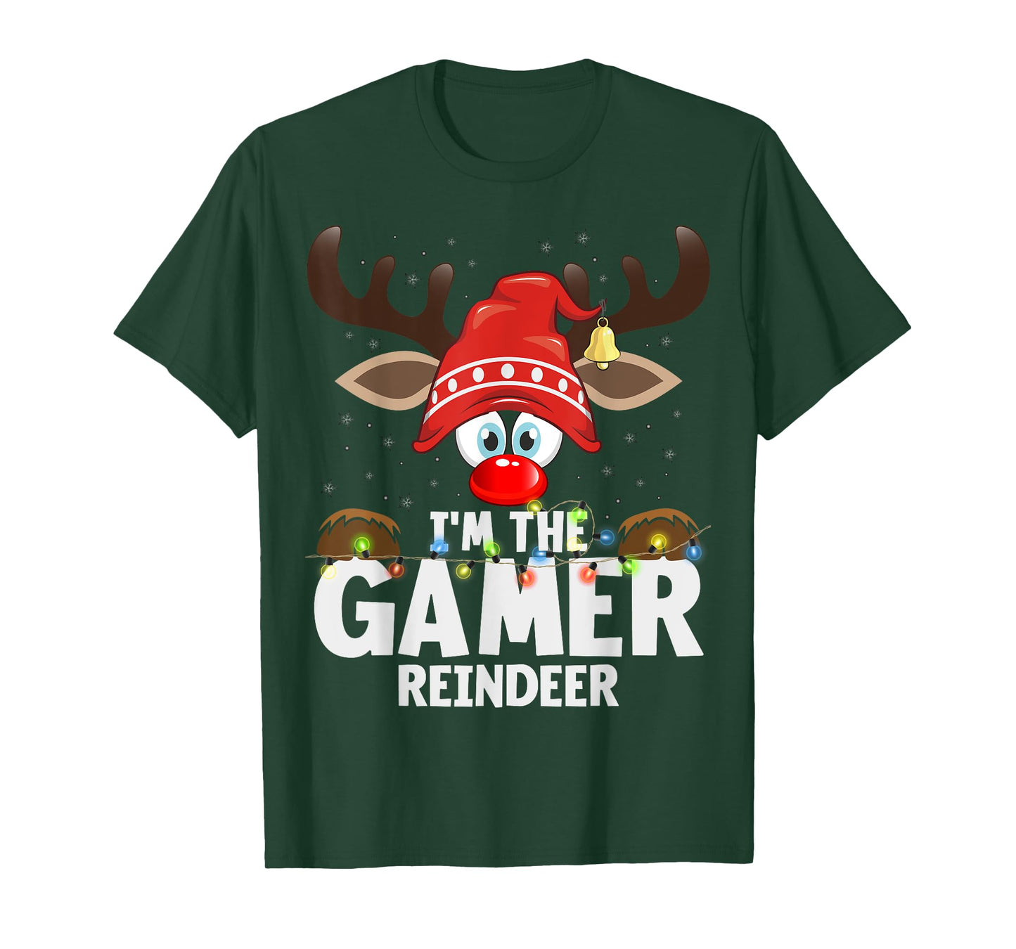 Christmas Matching I'm The Gamer Reindeer T-Shirt