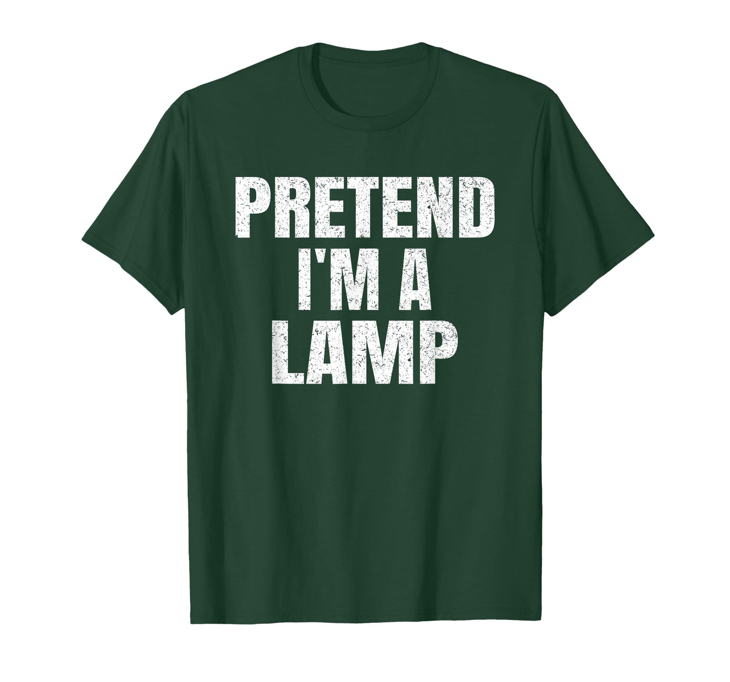 Pretend I'm A Lamp Family Group Lazy Easy Halloween Costume T-Shirt