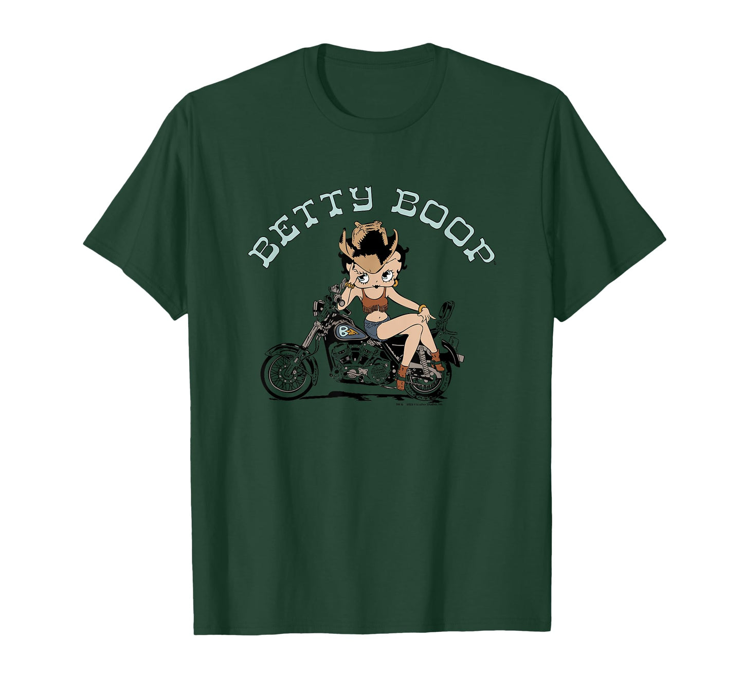 Betty Boop Western Sassy Vintage Biker Betty T-Shirt