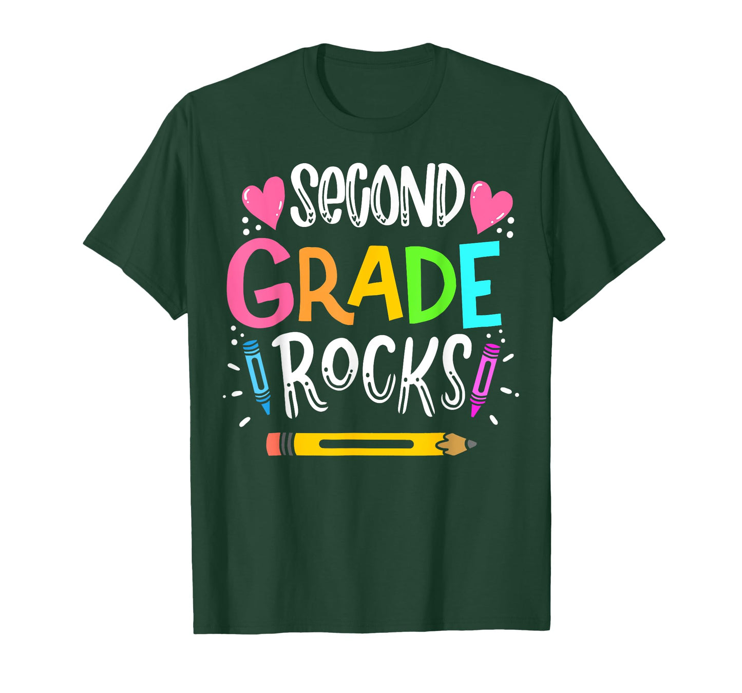 Teacher,Educator Shirt Second 2nd grade Rocks Back to school T-Shirt