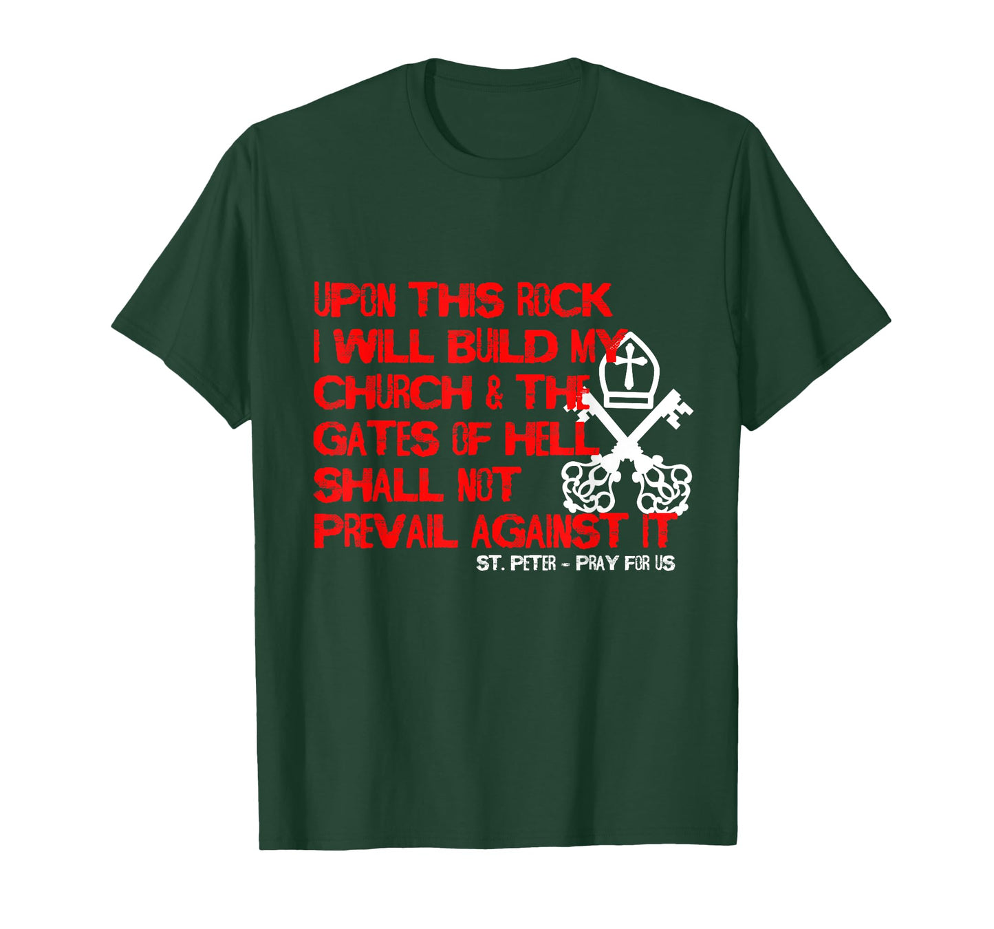 Upon This Rock I Will Build My Church T-Shirt