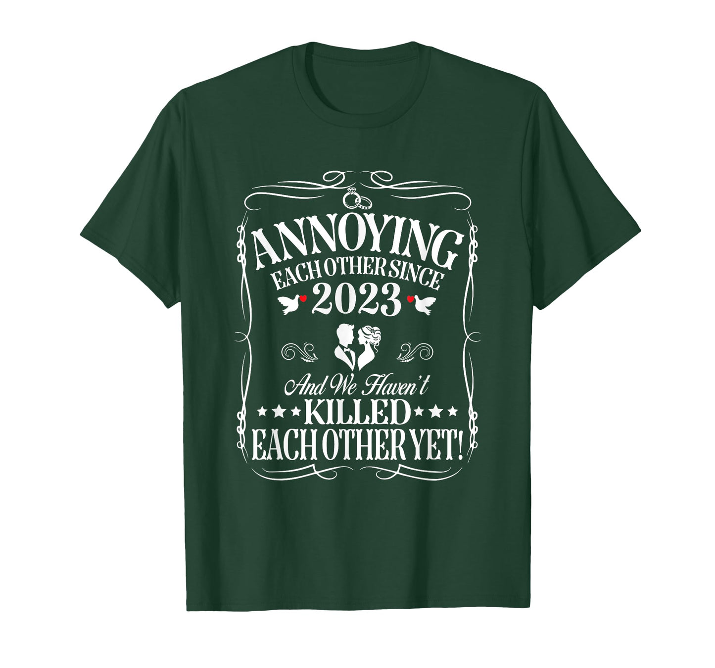 Annoying Each Other Since 2023 Couple Wedding Anniversary T-Shirt
