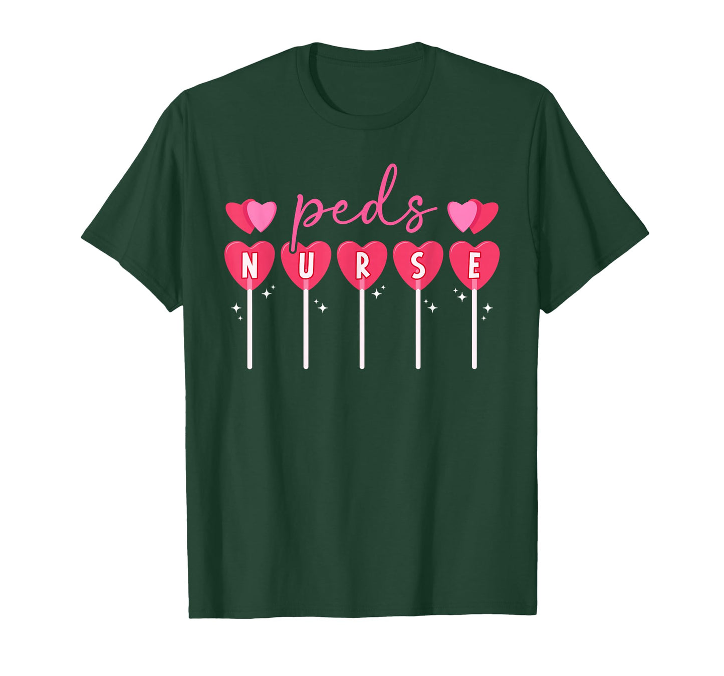 Peds Nurse Valentine Pediatric Nurse Valentines Day T-Shirt