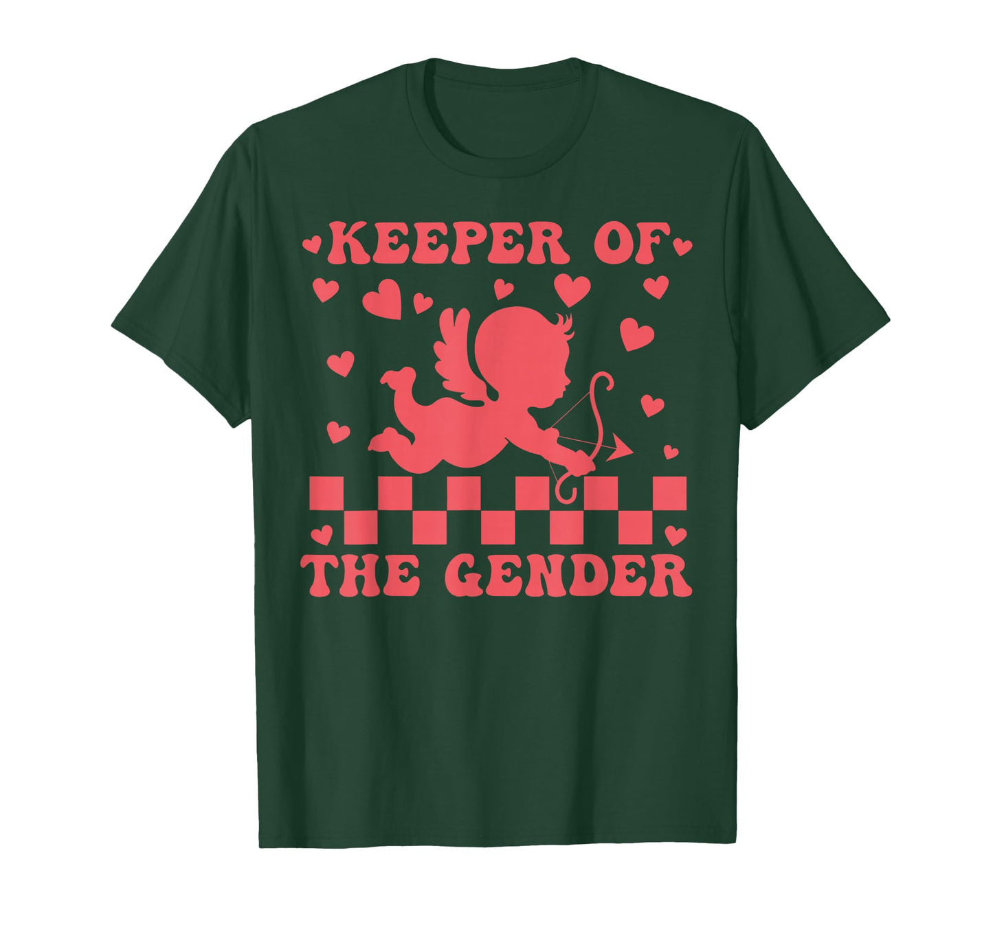 Keeper of The Gender Valentines Cupid Pregnancy Revealing T-Shirt