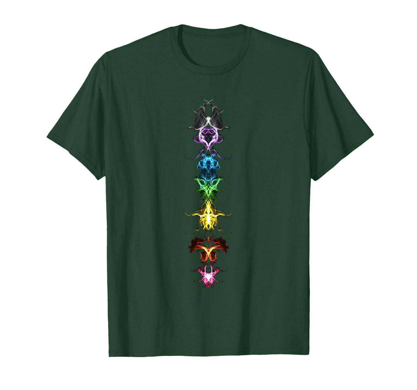 Chakras Fractal Buddhism Awareness Rainbow Power T-shirt T-Shirt