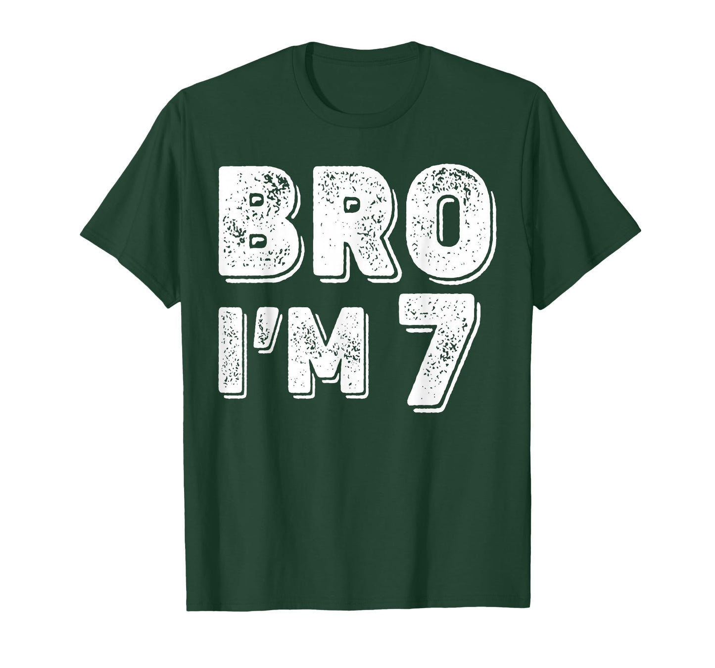 7th Birthday Boy Bro I’m 7 Year Old Boys Kids Seven Bday T-Shirt
