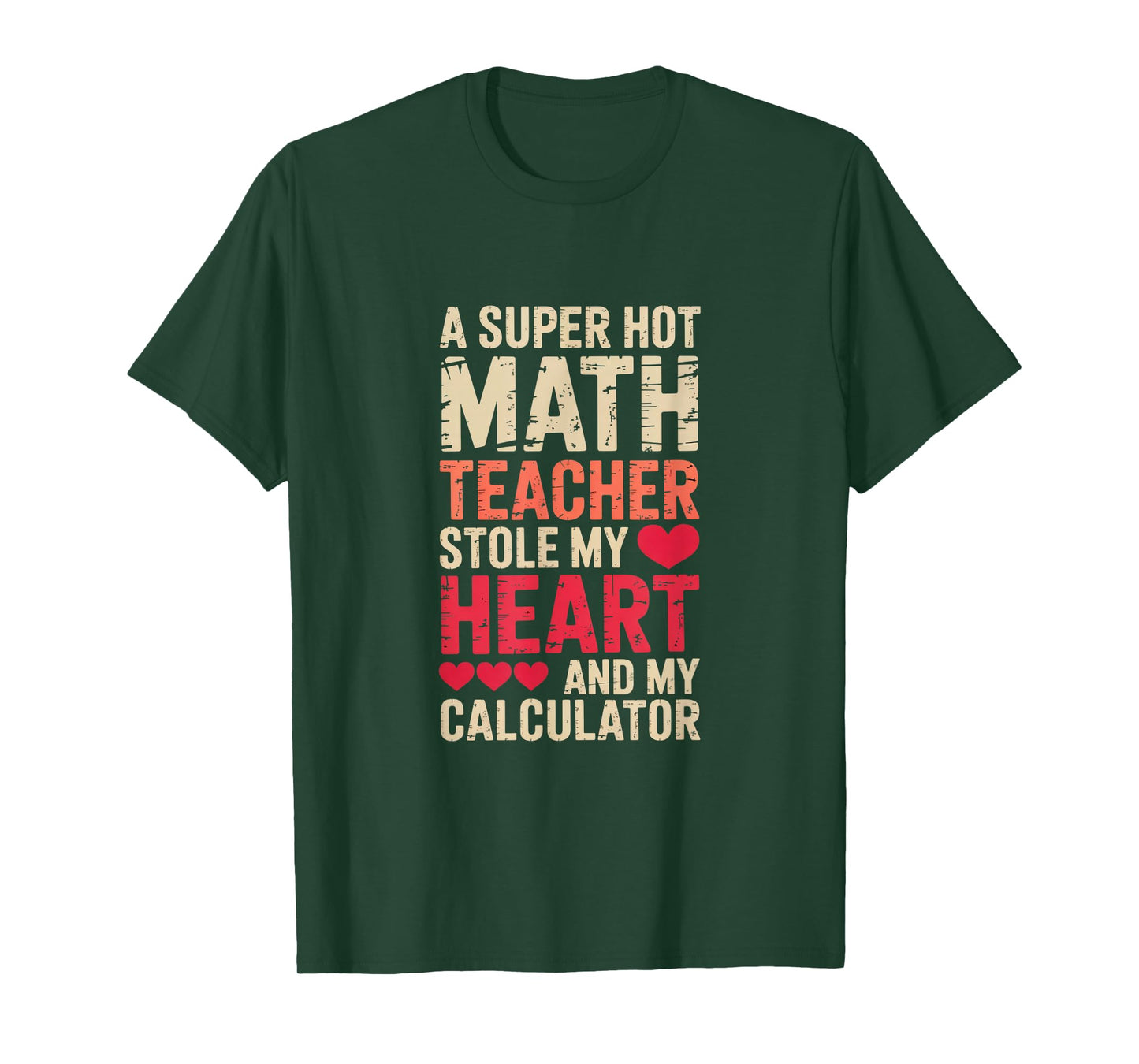 Math Teacher Valentine's Day Algebra Calculus Love Equation T-Shirt