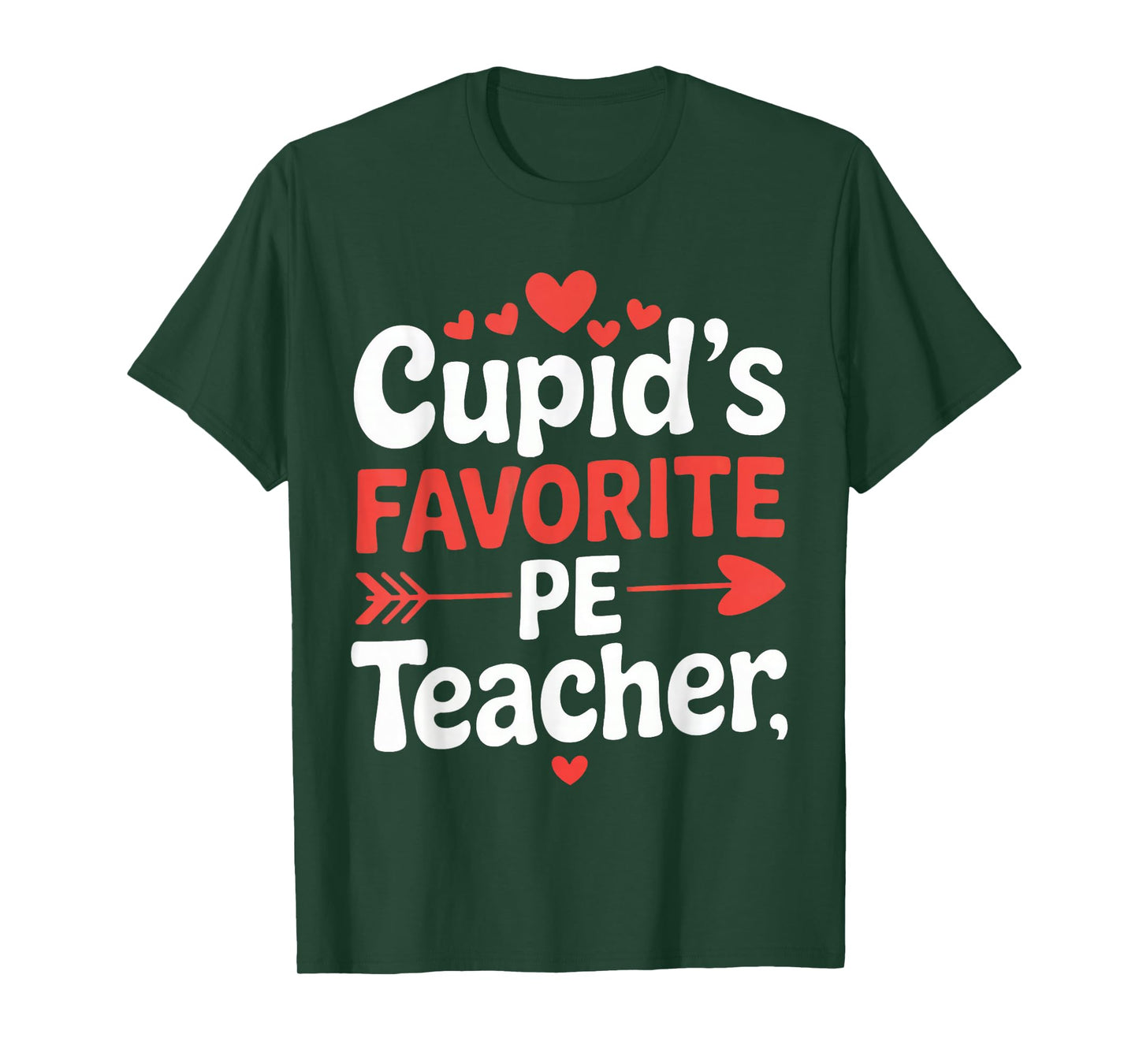 Cupid's Favorite PE Teacher Valentine's Day T-Shirt