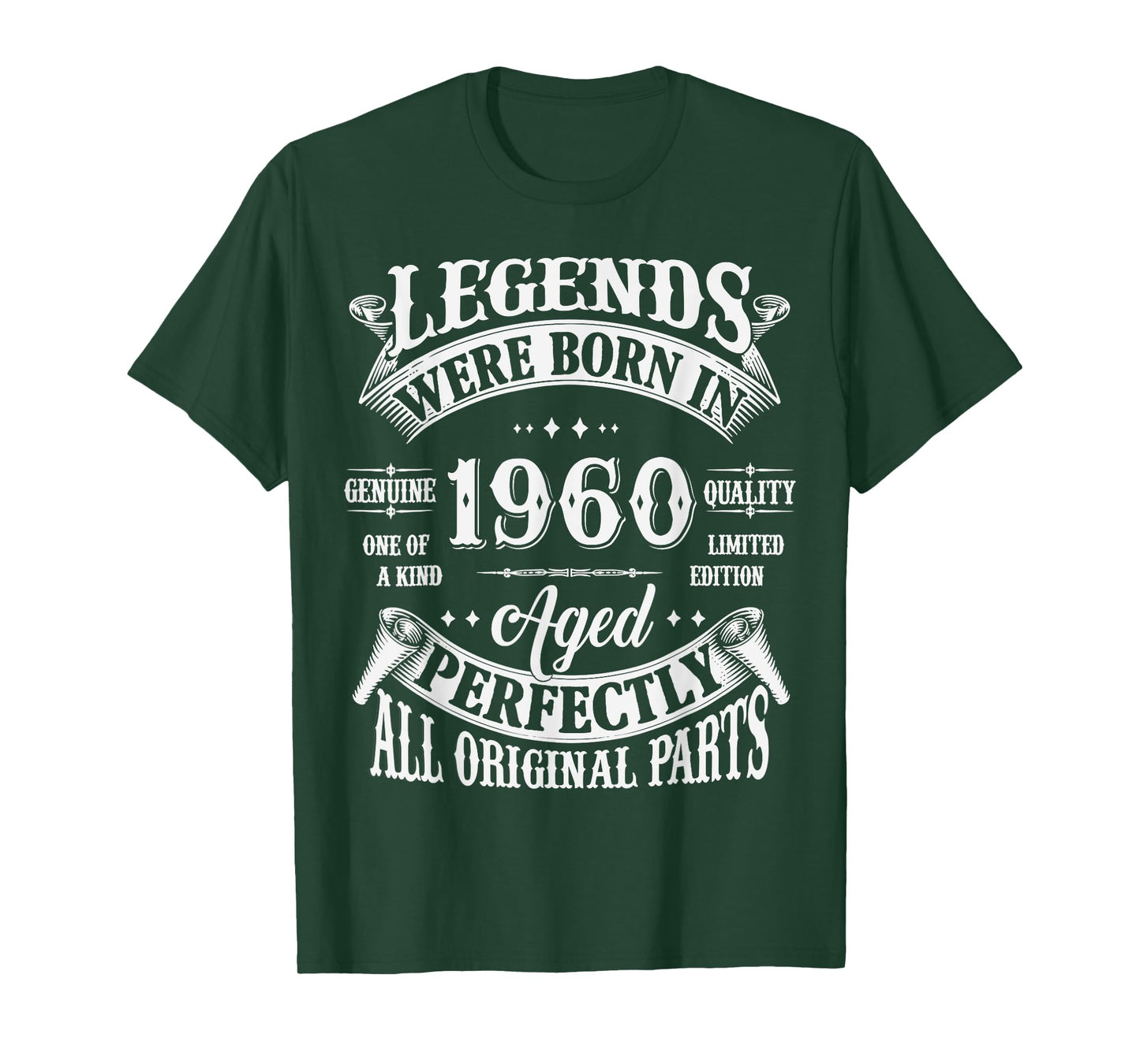 65th Birthday Tee 65 Years Old Vintage Legends Born In 1960 T-Shirt