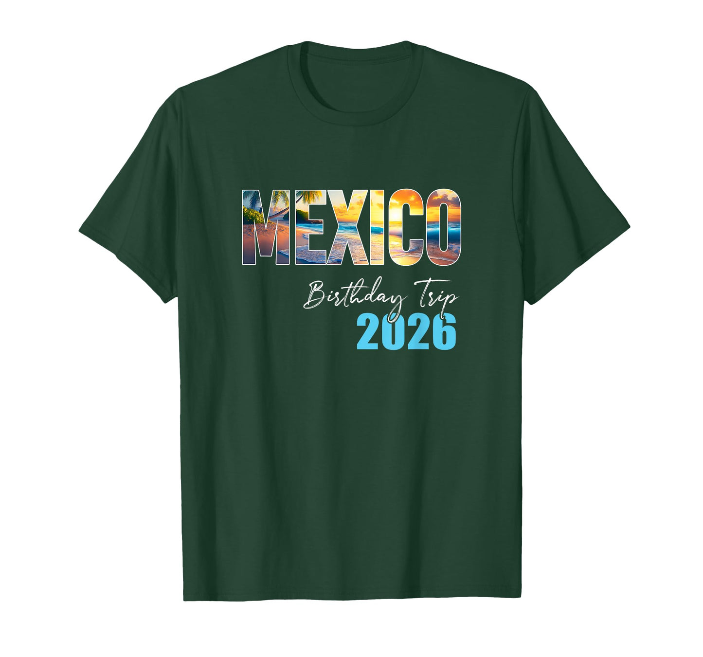 Mexico Birthday Trip 2026 Vacation Party Crew Cruise T-Shirt