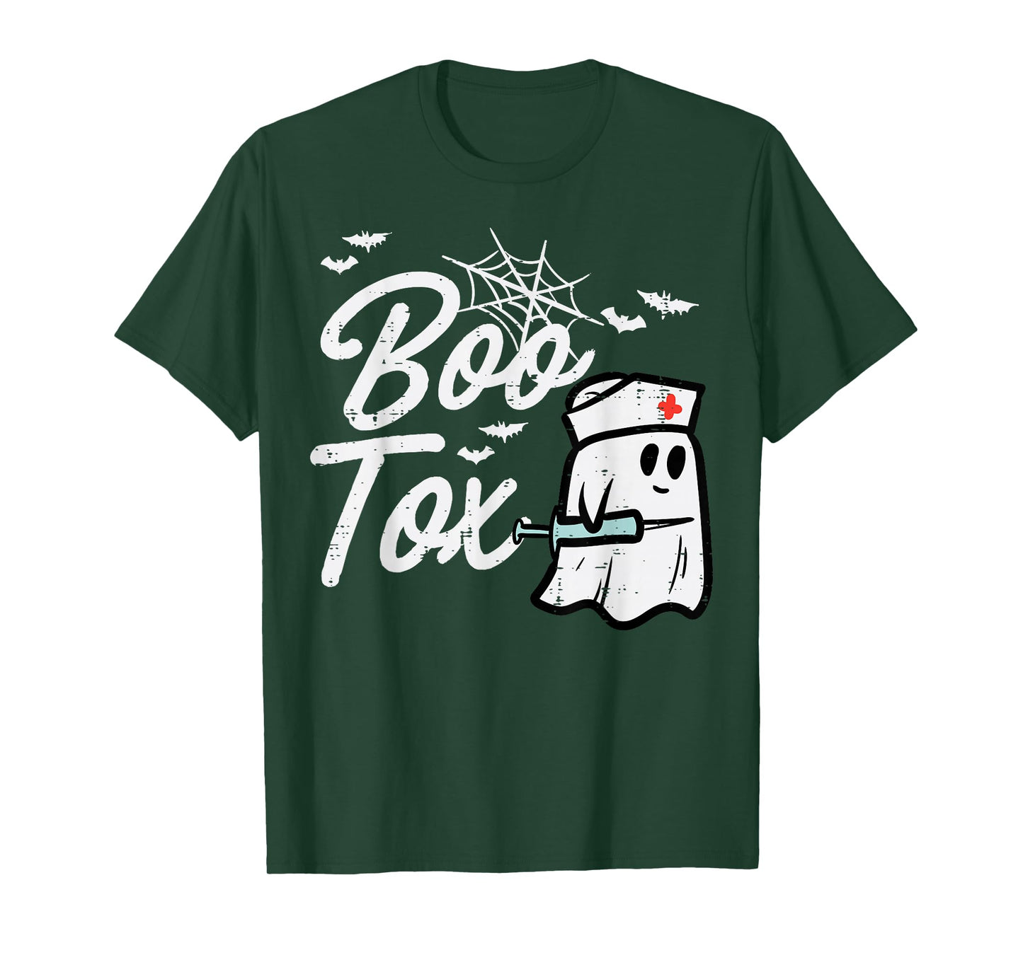 Halloween Nurse Boo Tox Botox Funny Costume Scrub Top Women T-Shirt