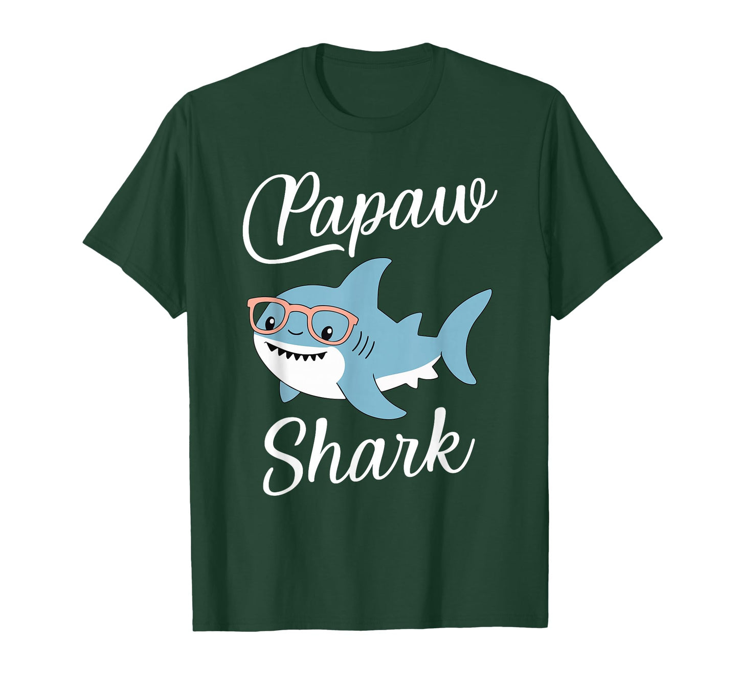 Papaw Shark Funny Matching Family Grandpa T-Shirt