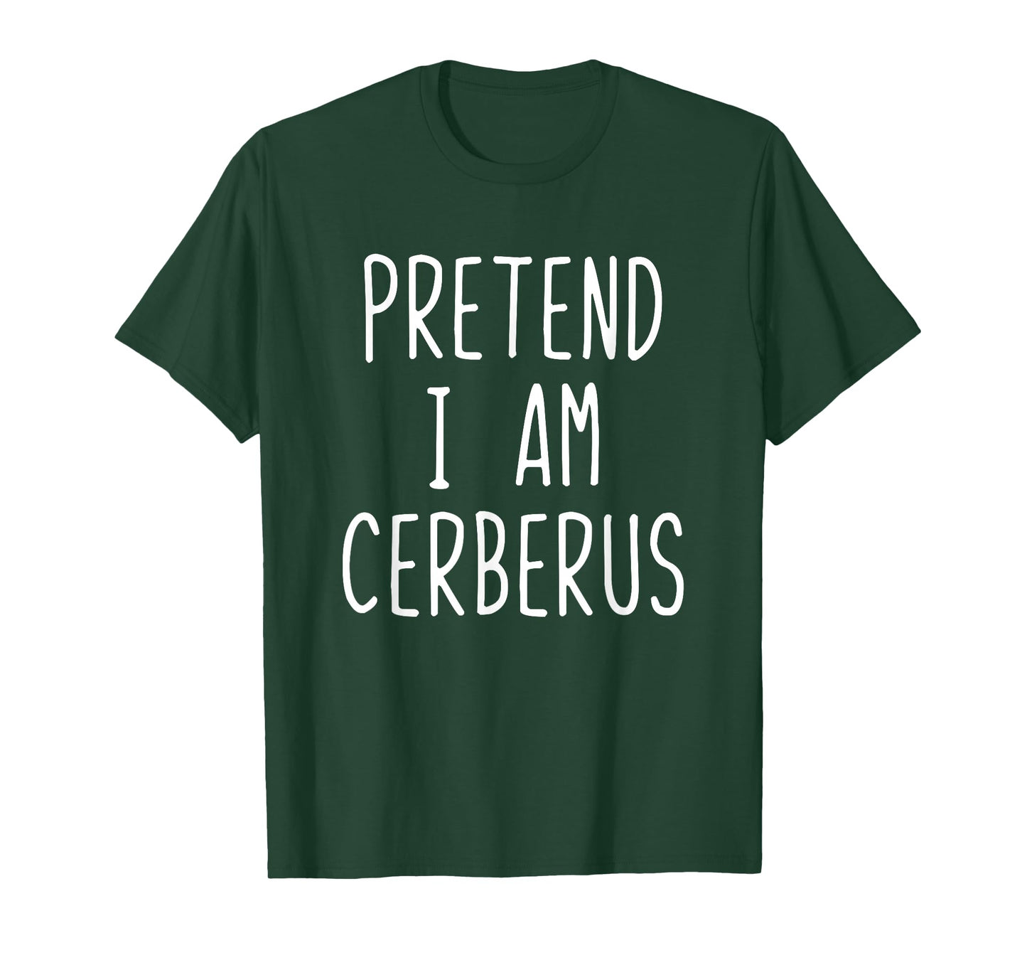 Pretend I'm Cerberus Costume Halloween Funny Lazy Adult Kids T-Shirt