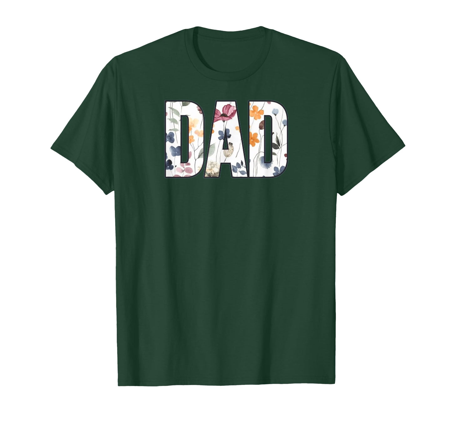 Dad Floral Typography Appreciation Gift T-Shirt