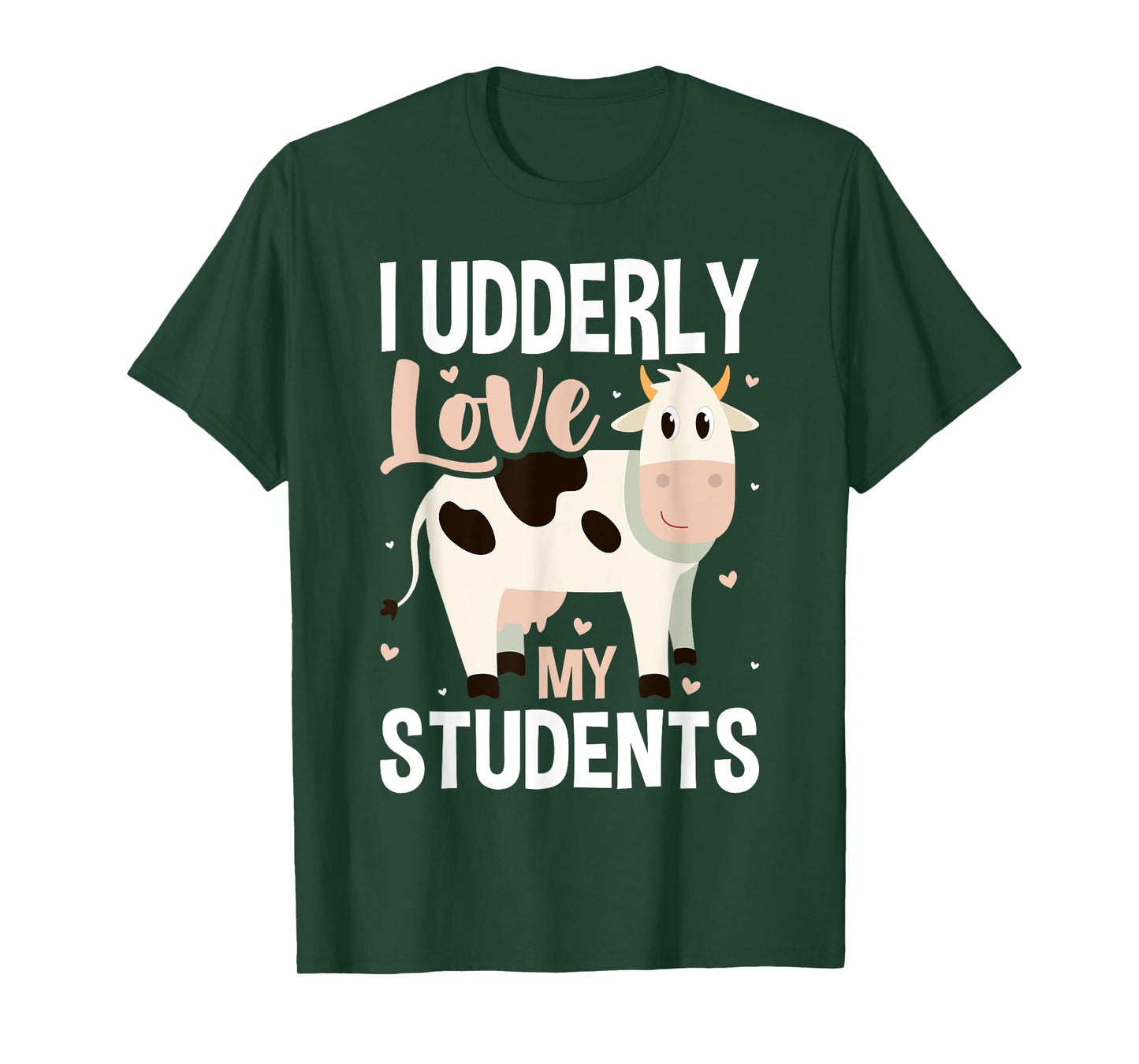 Cow Teacher Lover T-Shirt for Men Women Girls Kids