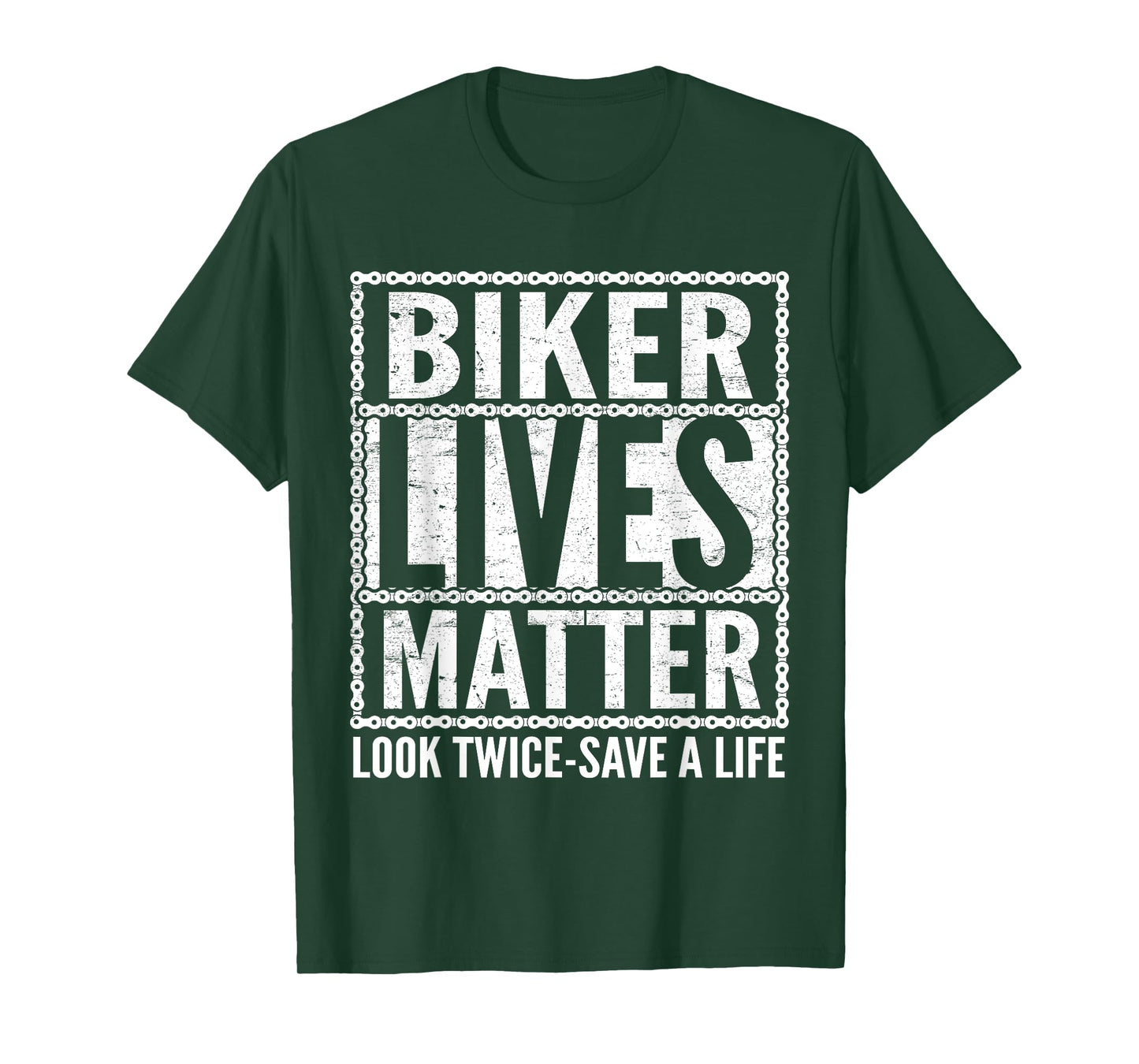 Biker Lives Matter Look Twice Save A Life Motorcycle Lover T-Shirt