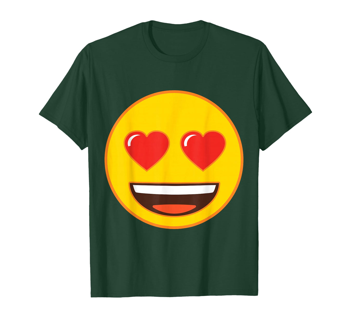 Official Emoji Heart Eyes Yellow Smile Face T-Shirt