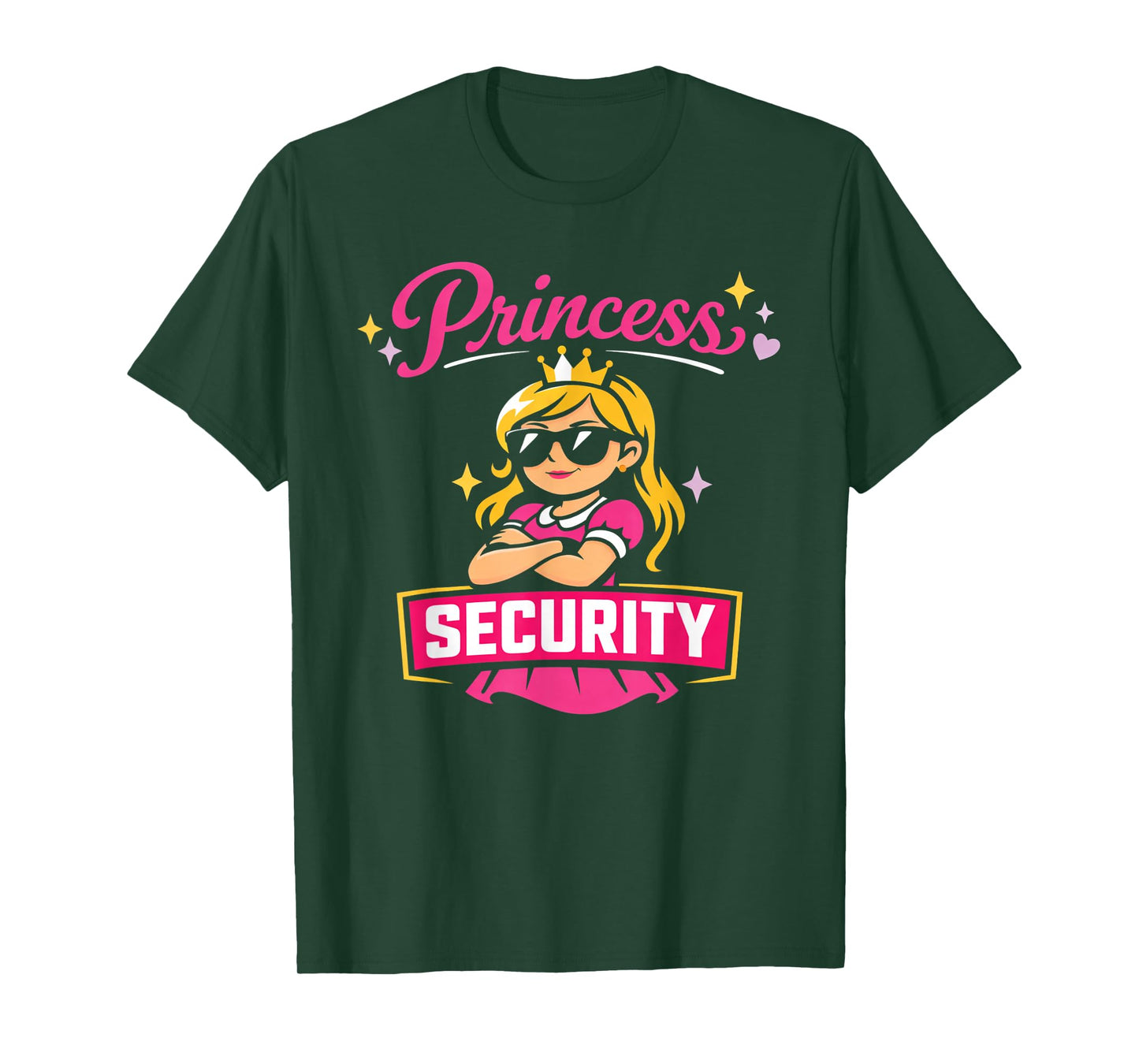 Princess Security Protection Birthday Party Funny Man Woman T-Shirt