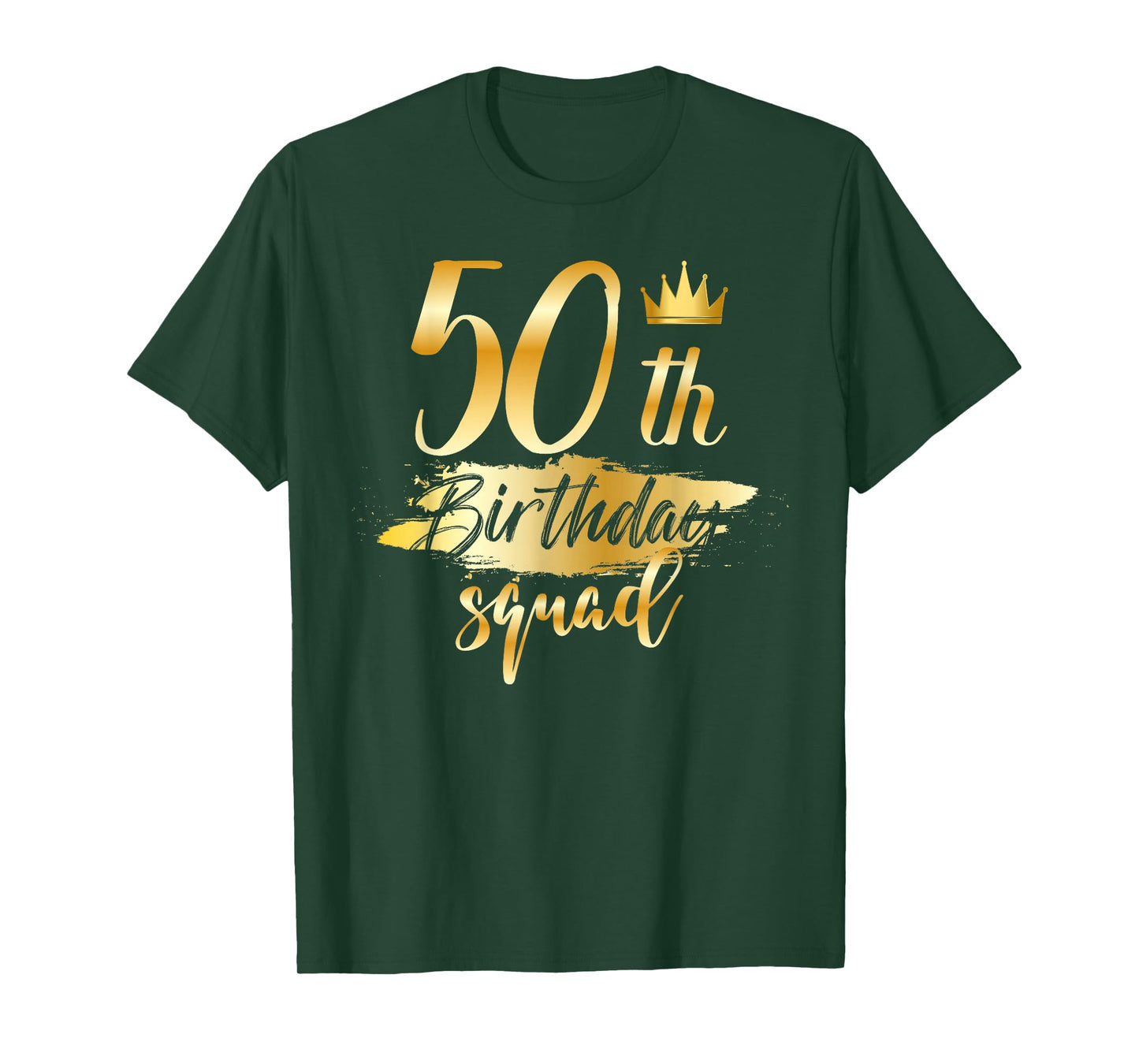50th Birthday Squad 50 Year Old Bday Family Party Crew Group T-Shirt