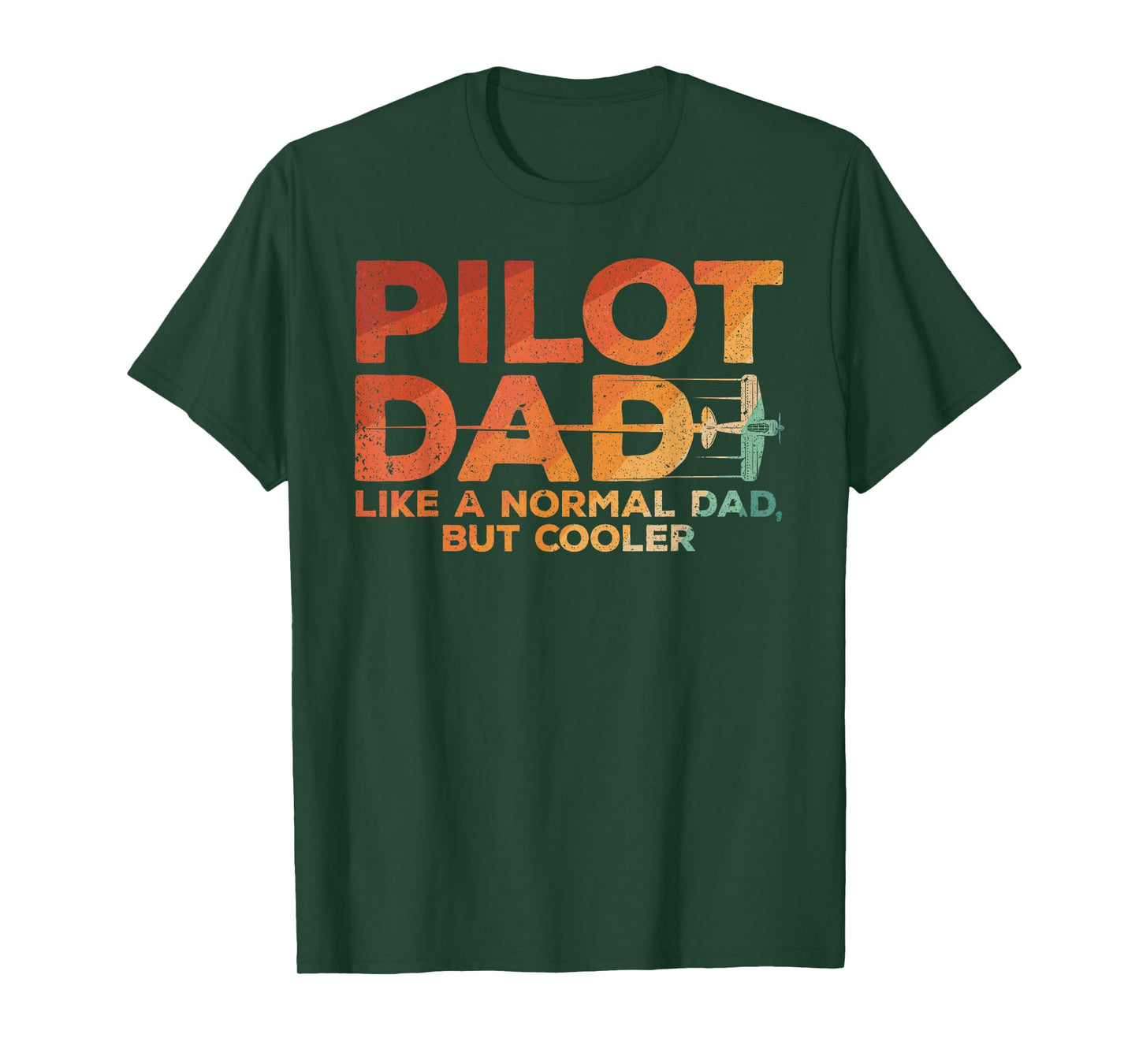 Funny Pilot Dad Art For Men Father Aviation Airplane Pilot T-Shirt