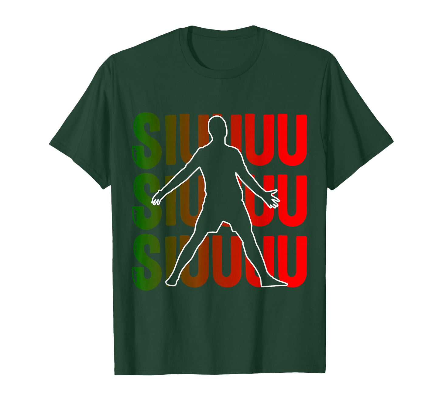 Siuuu Funny Soccer Football Boys Men Women Soccer Player T-Shirt