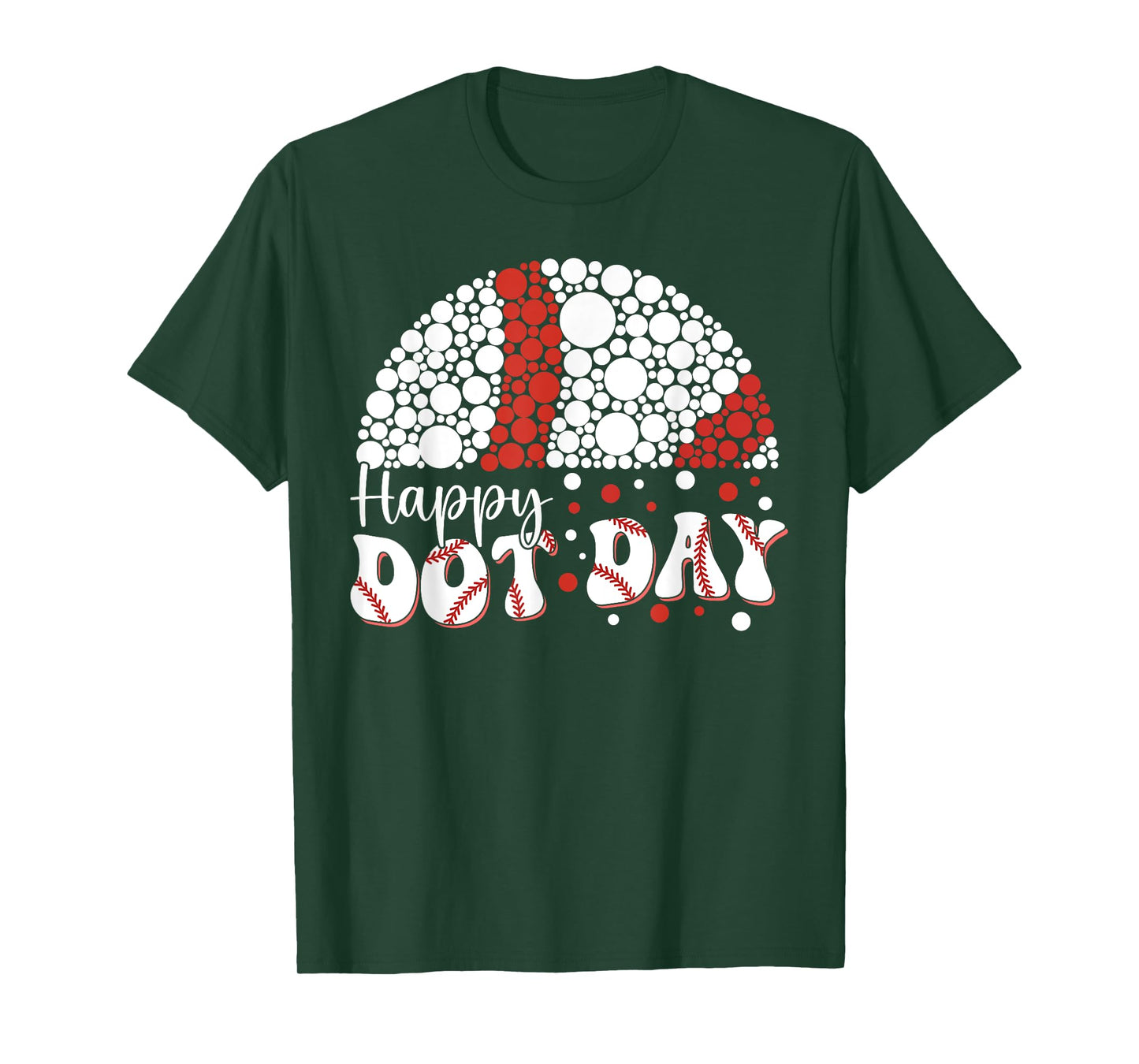 Happy Dot Day Baseball Dots Baller Men Boys Kids Youth Teen T-Shirt