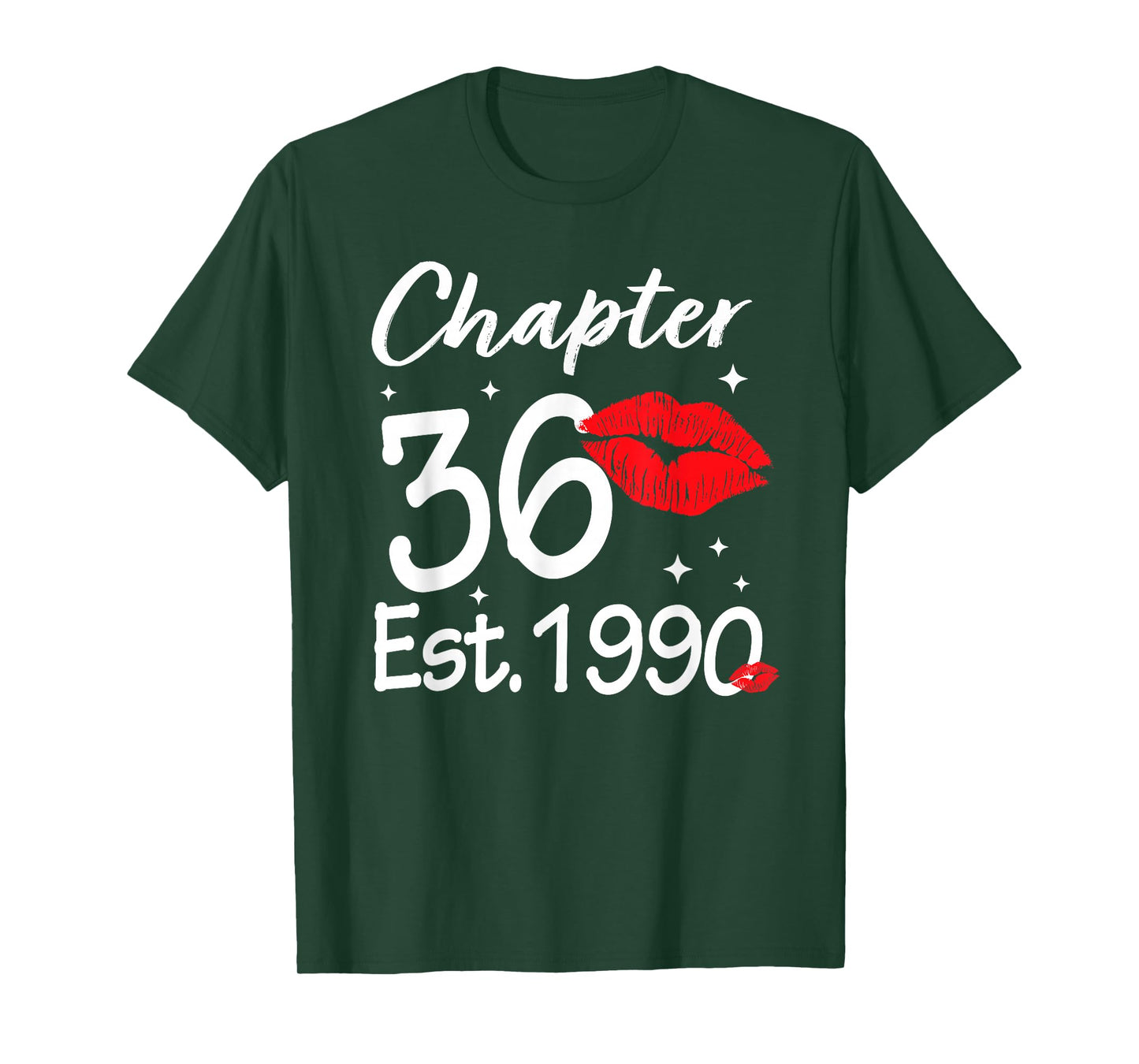 Chapter 36 EST 1990 Happy 36th Birthday Women T-Shirt
