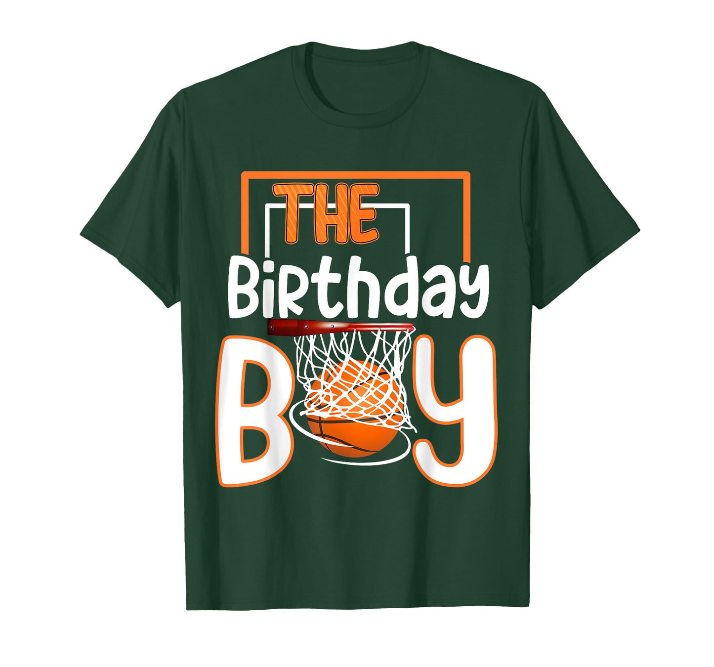 Boy Of The Birthday Basketball Family Matching Bday Party T-Shirt