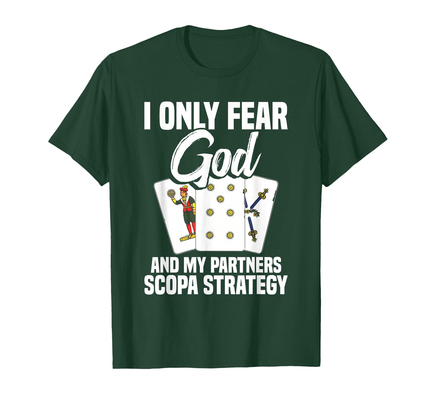 Scopa Lover Italian Card Game Enthusiast Strategy Scopa T-Shirt