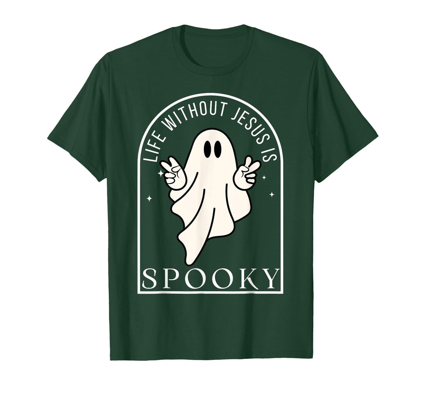 Life Without Jesus is Spooky Funny Halloween Christian T-Shirt