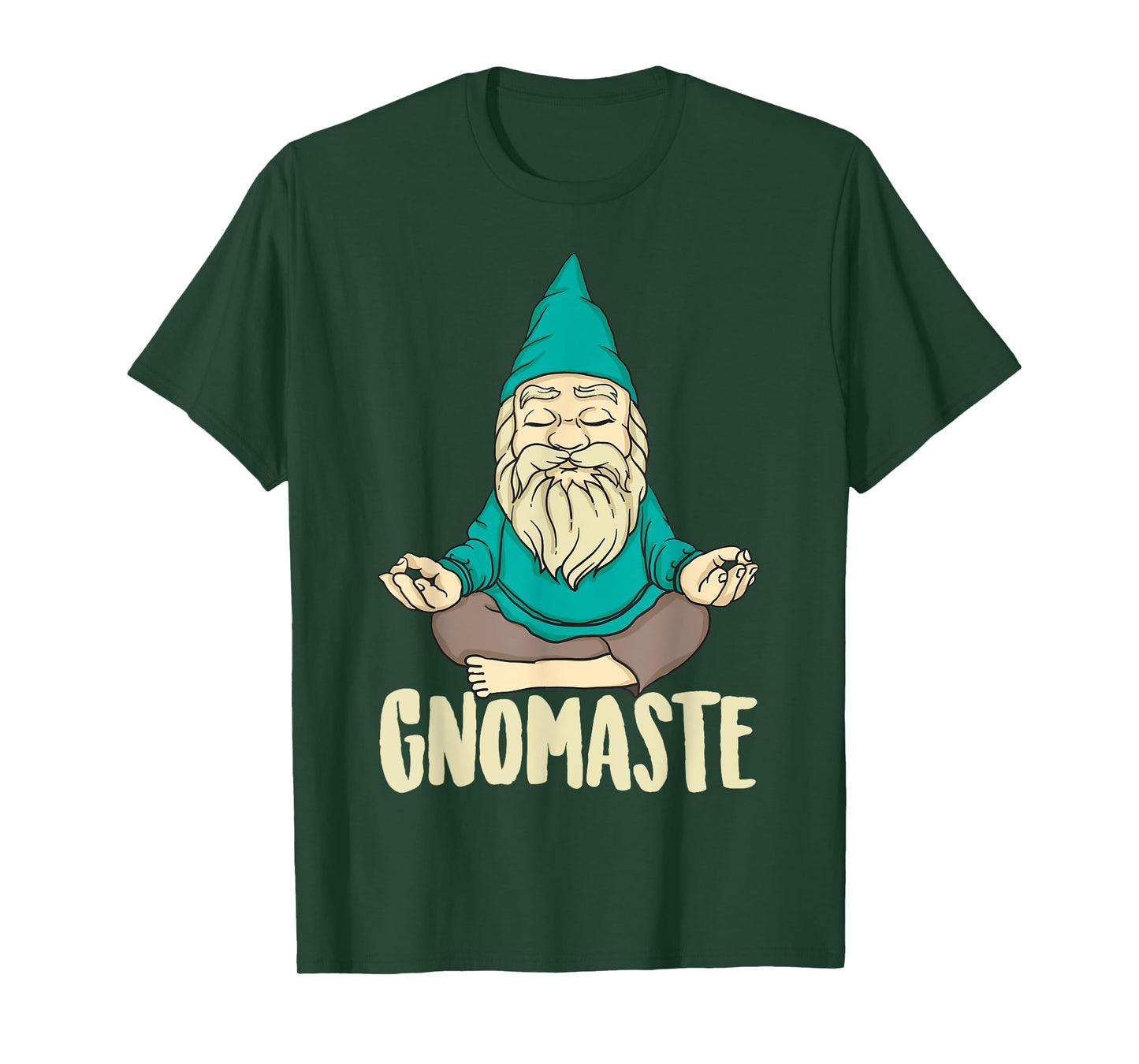 Cute Gnomaste Funny Meditating Gnome Gift For Yoga Men Women T-Shirt
