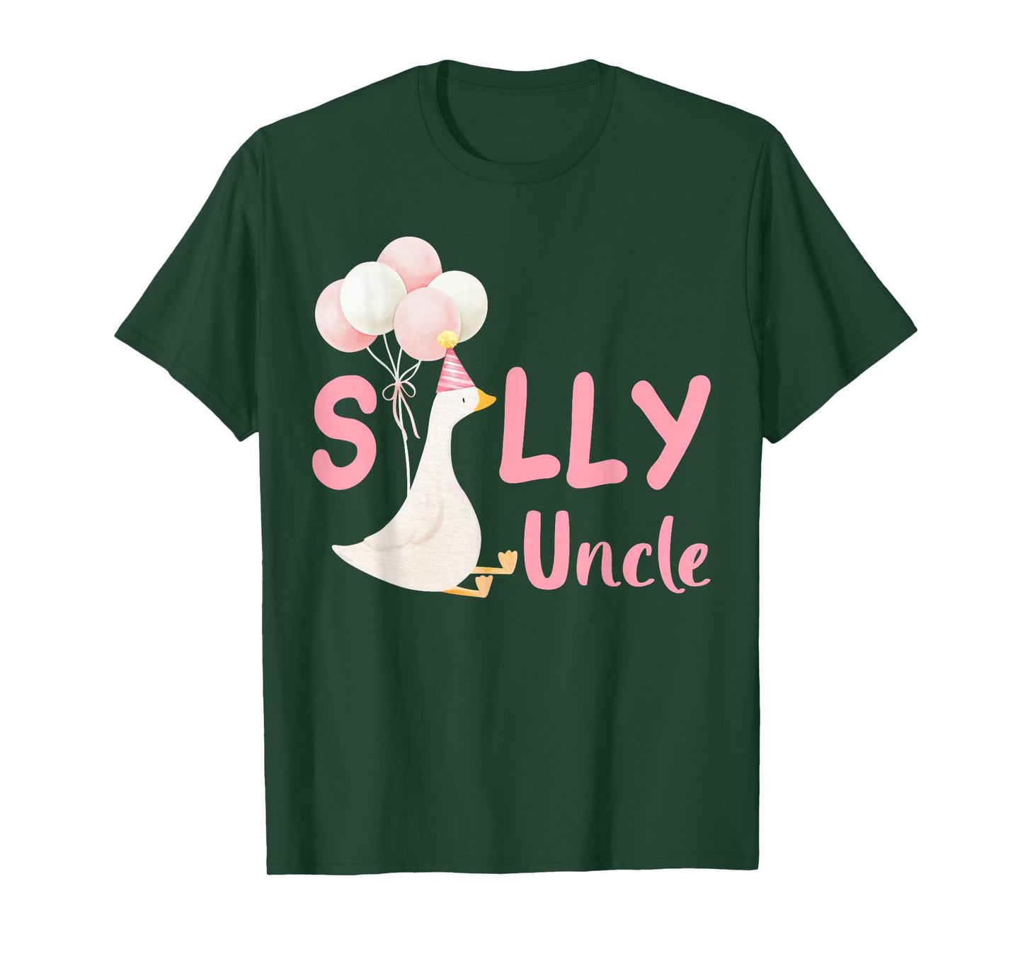 Silly Uncle Goose Family Matching Birthday Squad Crew T-Shirt