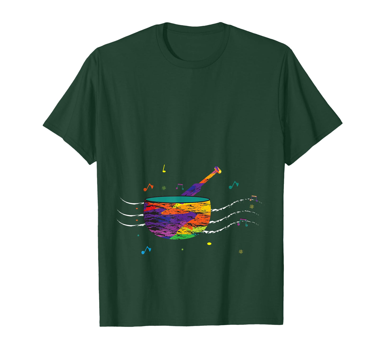 Music Lover, Colorful Singing Bowl, Sound Love, Singing Bowl T-Shirt