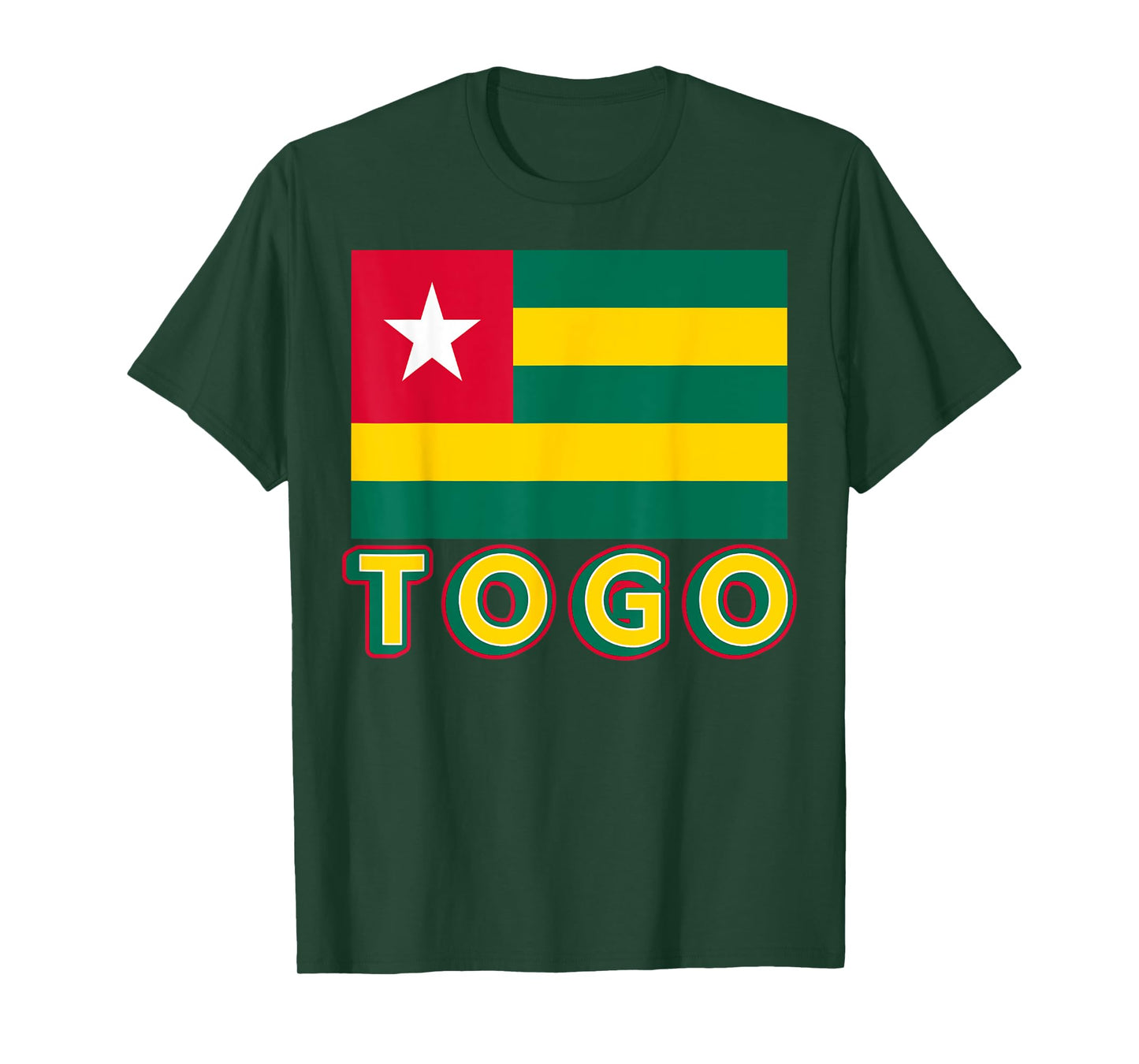 Togolese Flag Of Togo Patriotic African Men Women Kids T-Shirt