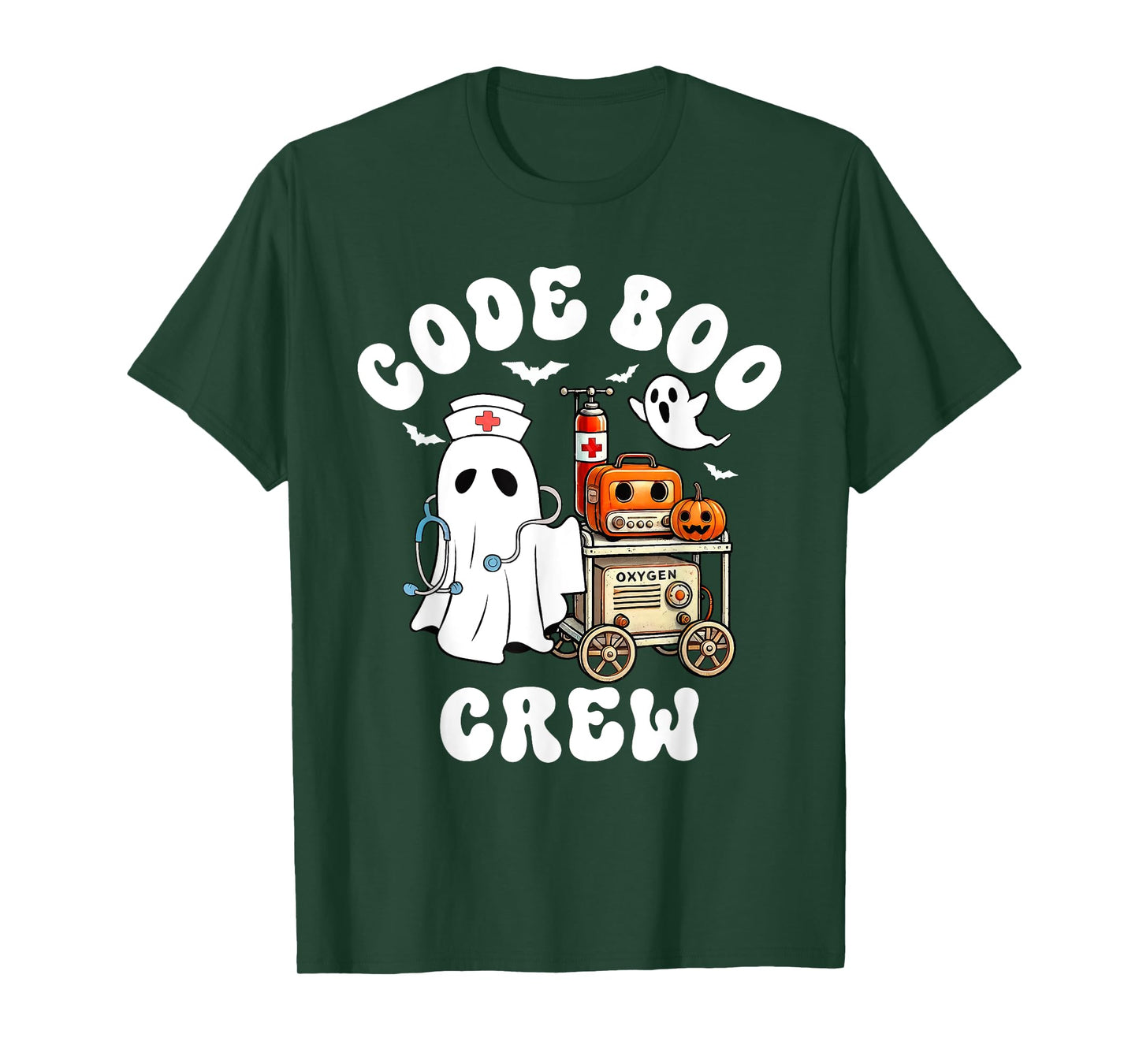Code Boo Crew Outfit Funny Ghost Halloween Costume T-Shirt