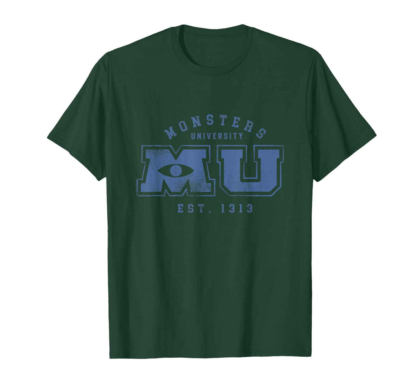 Disney Pixar Monsters University Vintage MU Logo T-Shirt