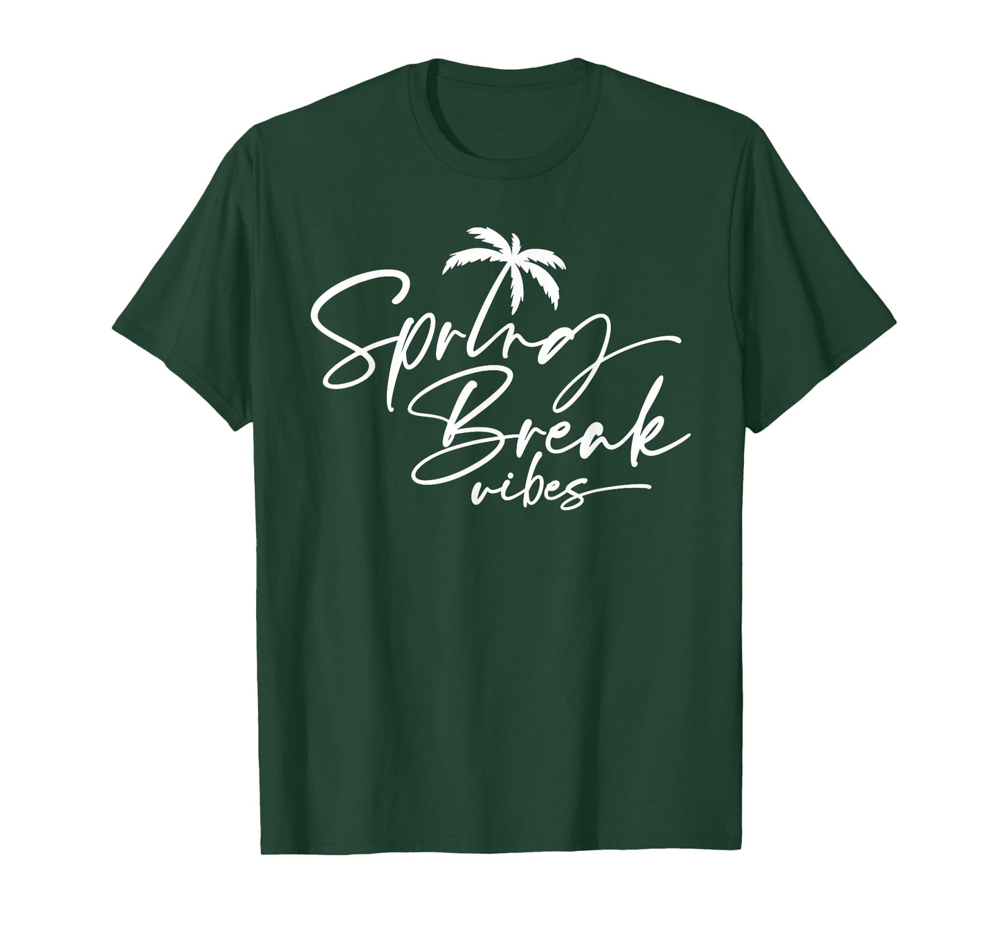 Spring Break Vibes Palm Tree Graduate Class Vacation Design T-Shirt