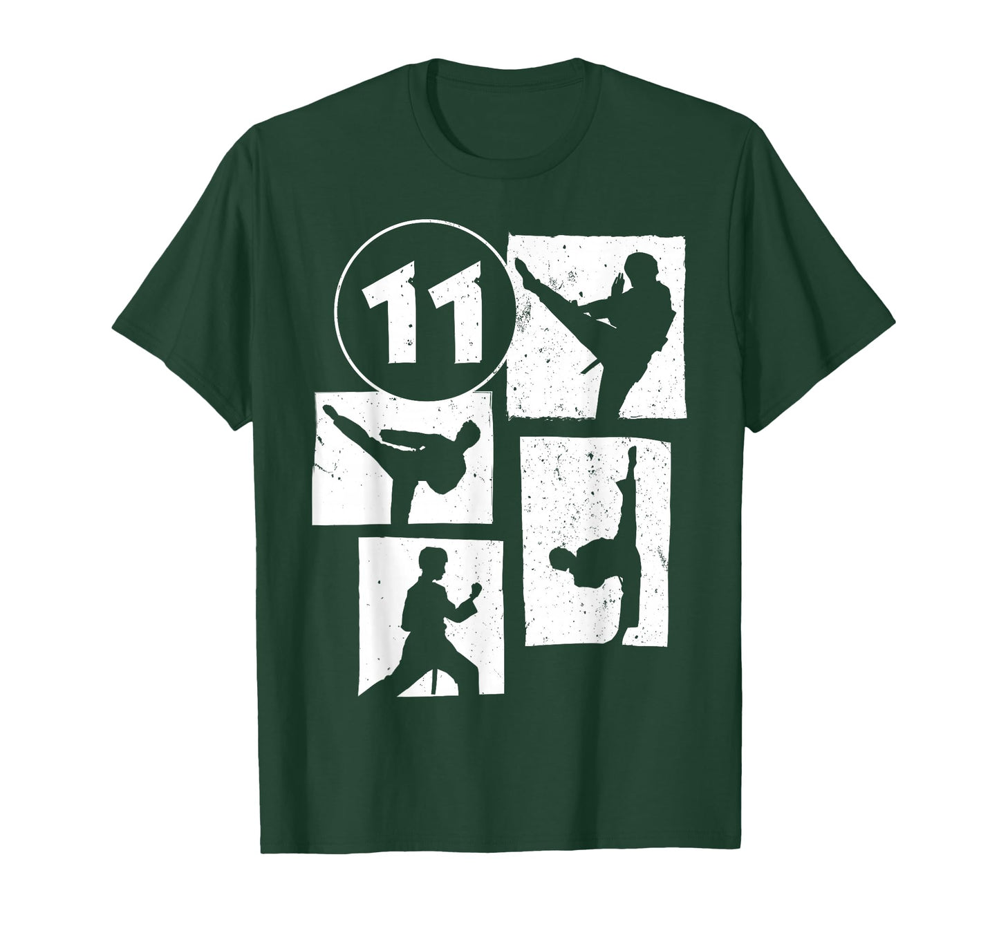 11th Birthday Karate Taekwondo 11 Years Old Boy Martial Arts T-Shirt