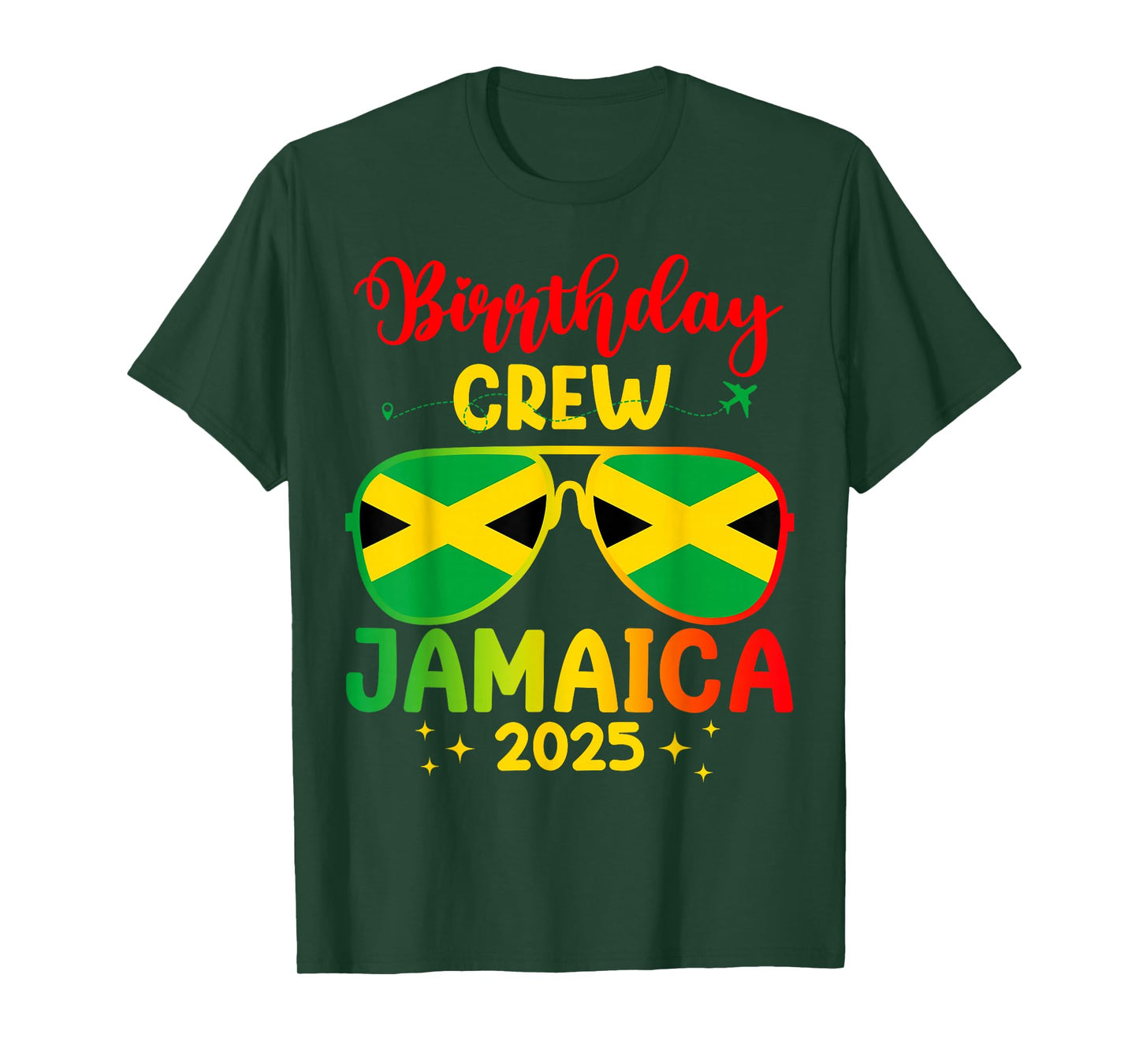 Birthday Crew Jamaica 2025 Family Reunion & Girls Trip T-Shirt