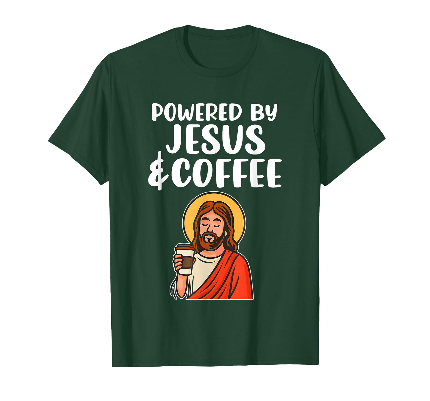 Powered by Jesus and Coffee T-Shirt