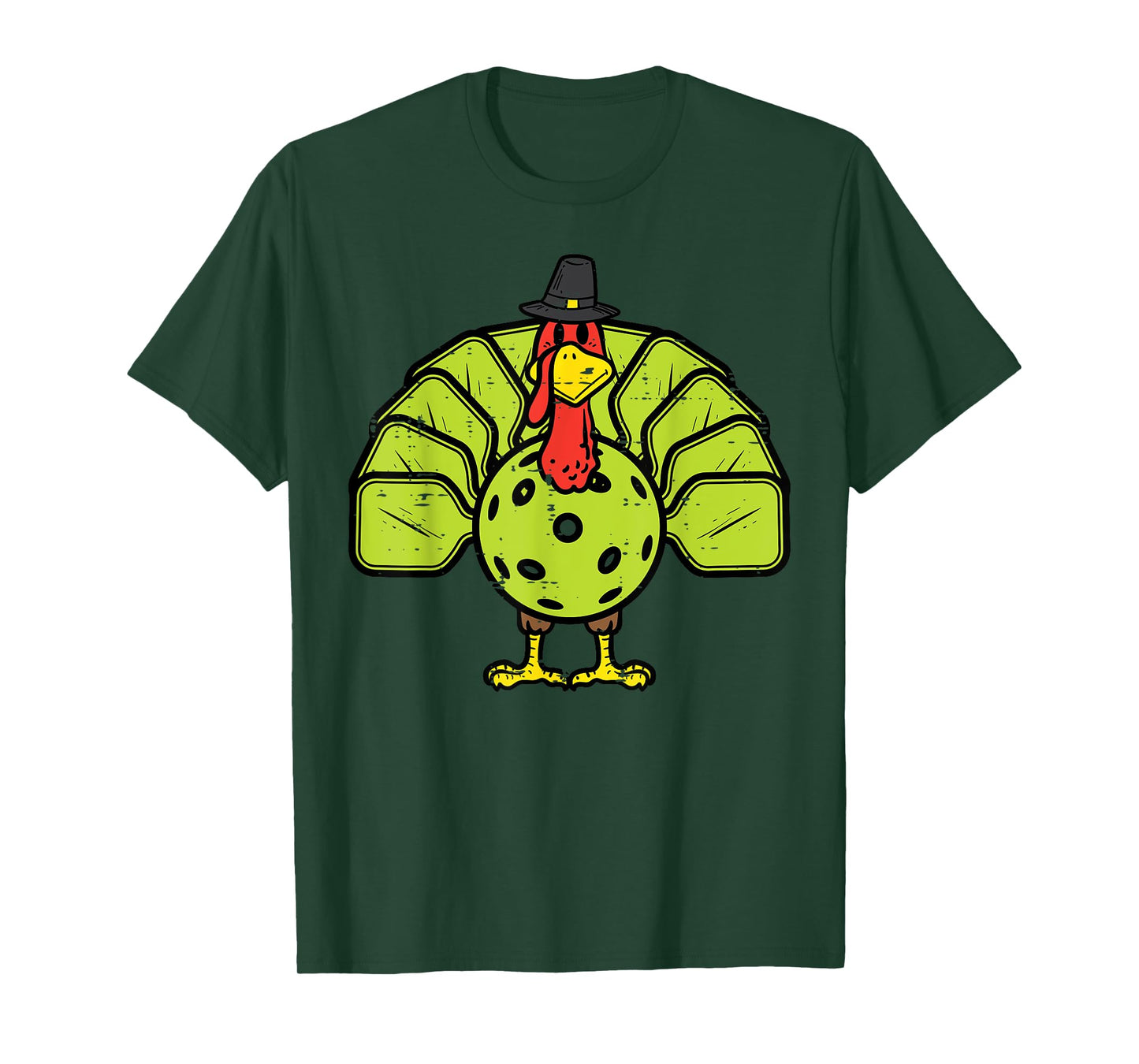 Thanksgiving Turkey Pickleball Pickle Ball Men Women Kids T-Shirt