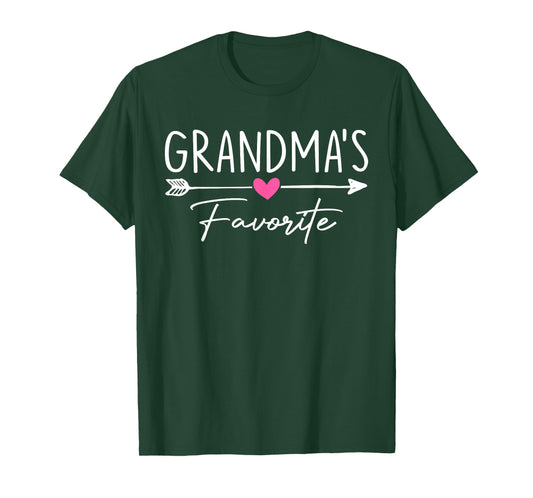 I'm Grandma's Favorite Grandchild Granddaughter Humor Girls T-Shirt