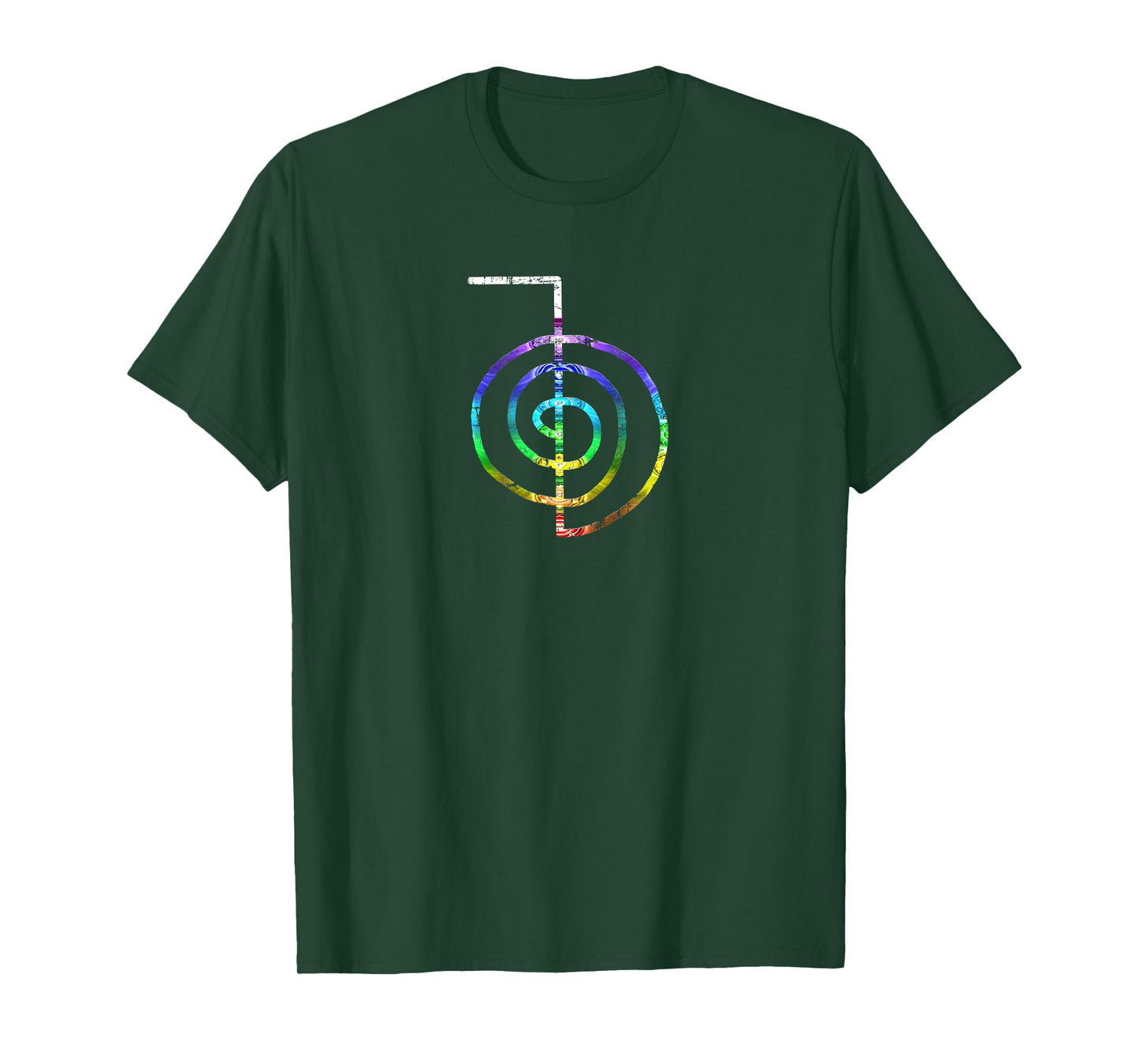 Reiki T-Shirt Reiki Symbol Choku Rei Shirt Chakra colors T-Shirt