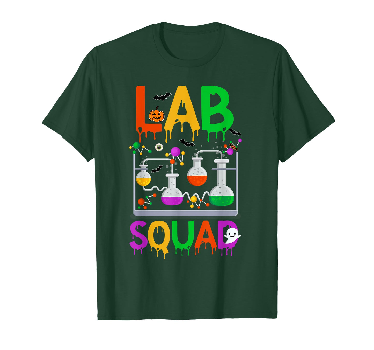 Lab Squad Halloween Spooky Lab Medical Science Laboratory T-Shirt
