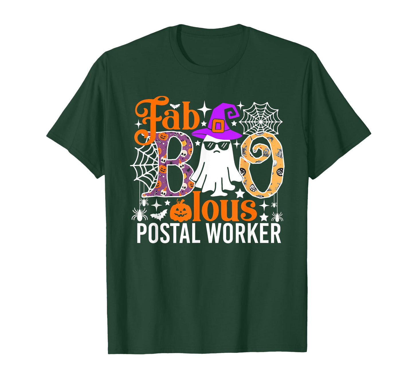 Fab Boo Lous Postal Worker Funny Halloween Costume T-Shirt