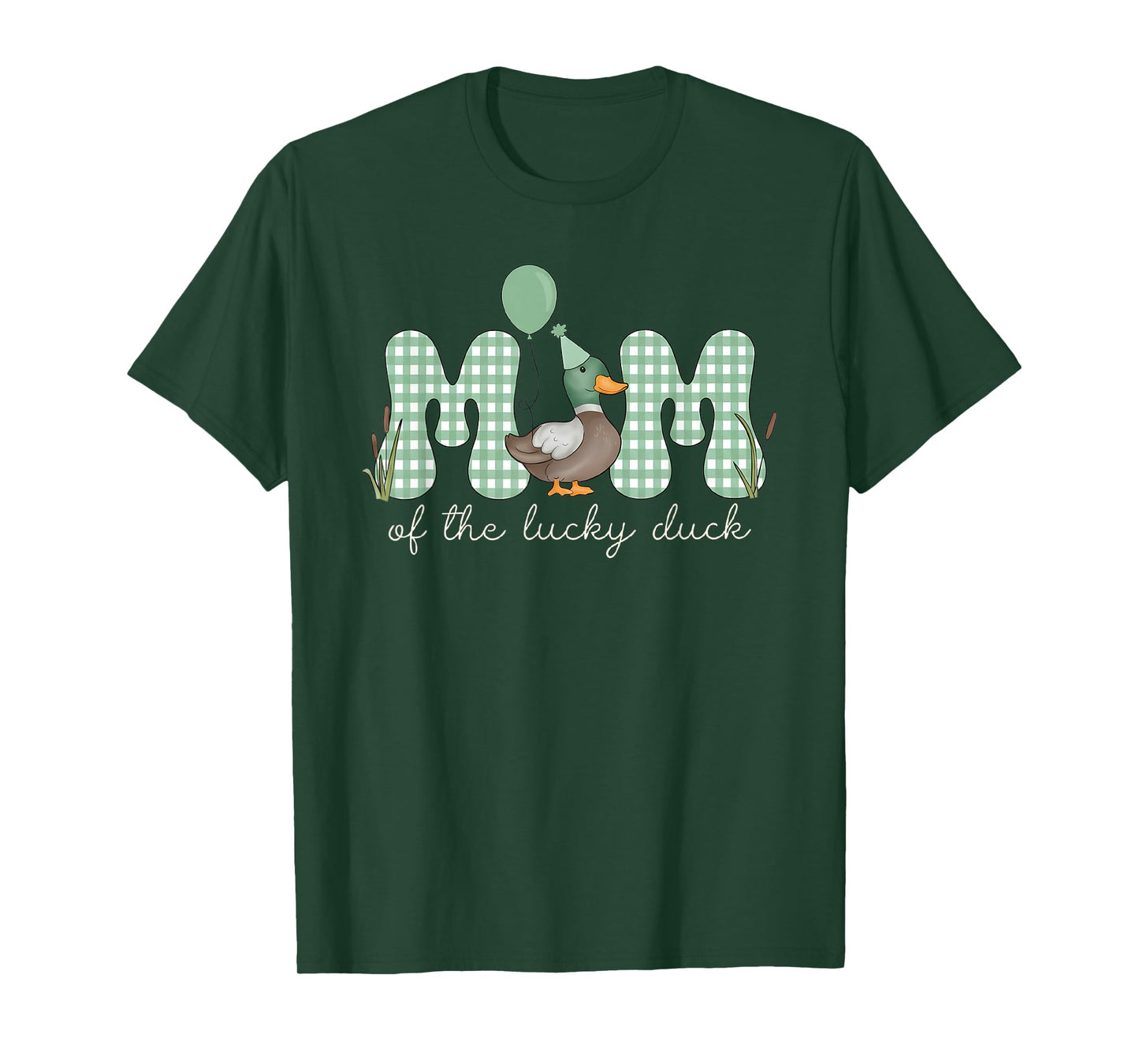 Mom & Dad of The Lucky Duck 1St Birthday Mommy and Me Duck T-Shirt